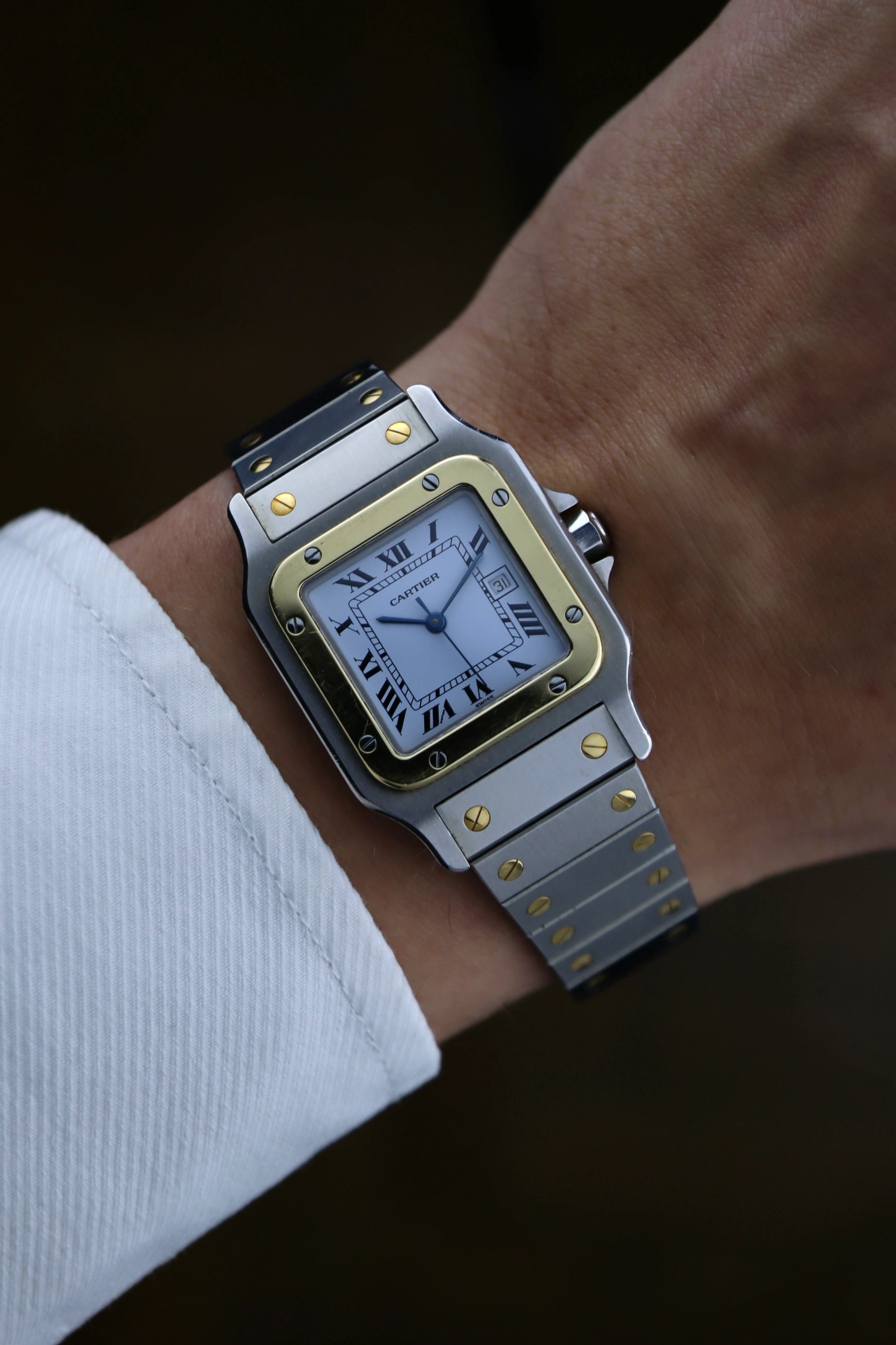 1988 Cartier Santos Carree 1172961 FULL SET