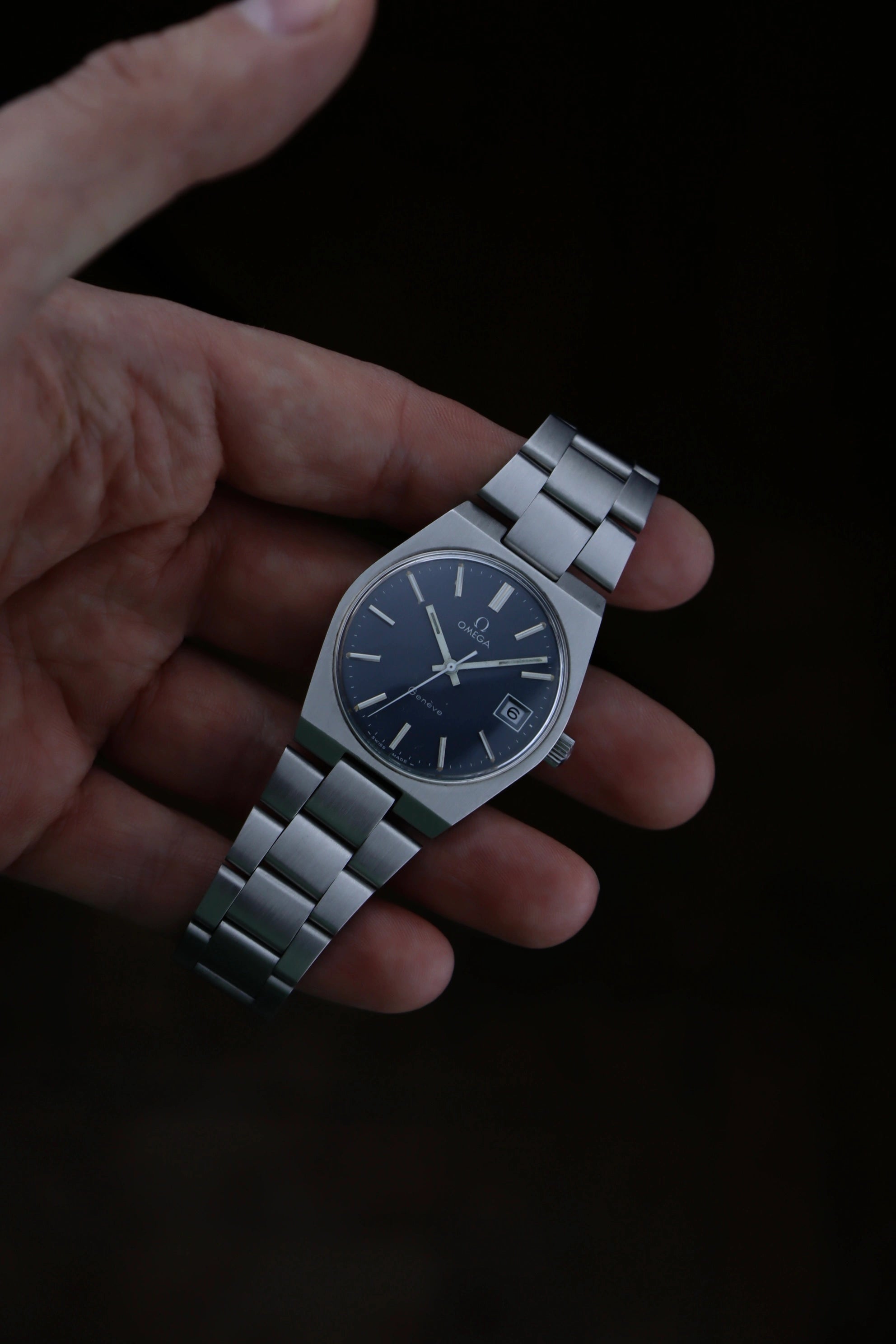 1972 Omega Geneve Blue Dial 136.0050 Cal. 613