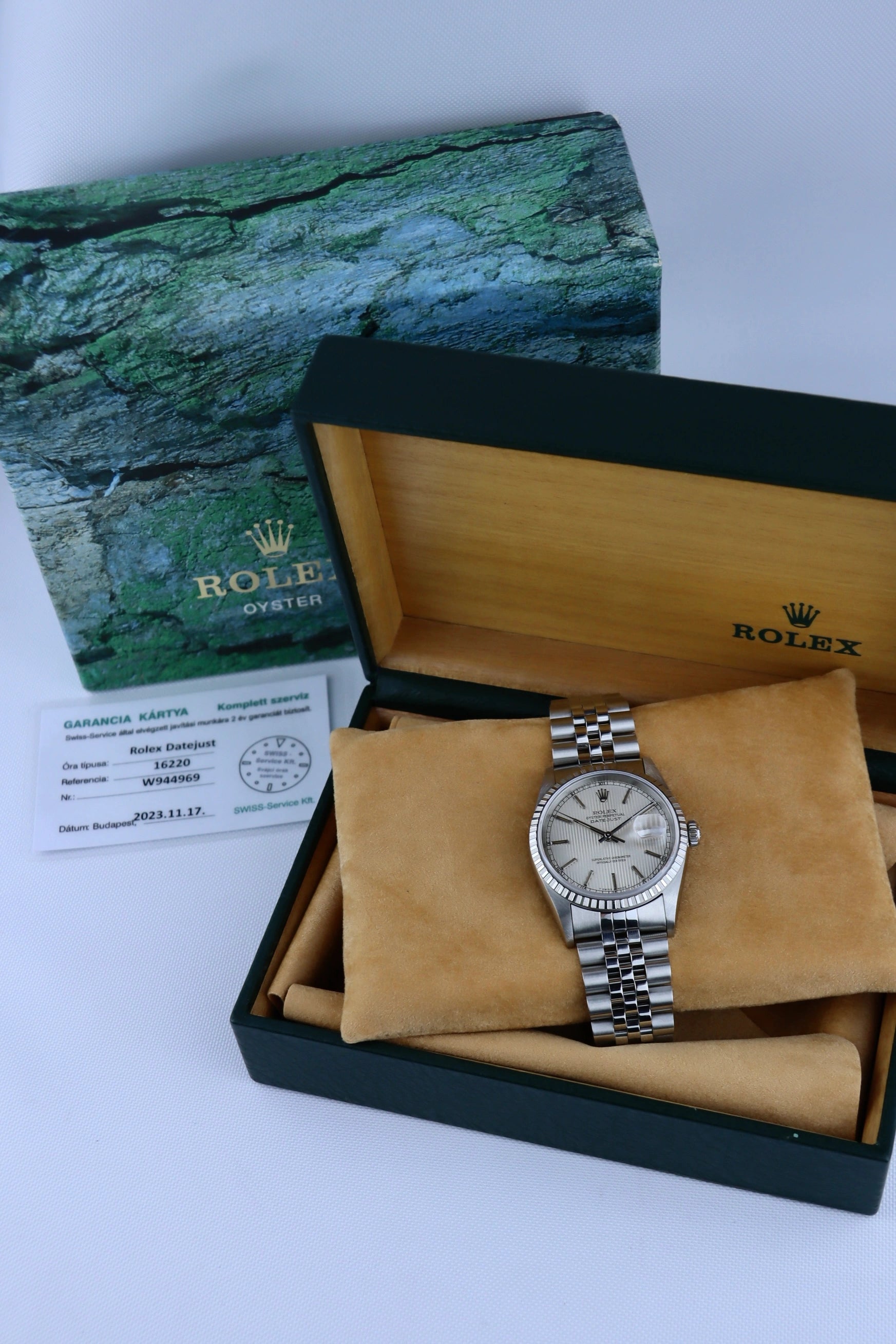 1996 Rolex Datejust 16220 Tapestry Dial