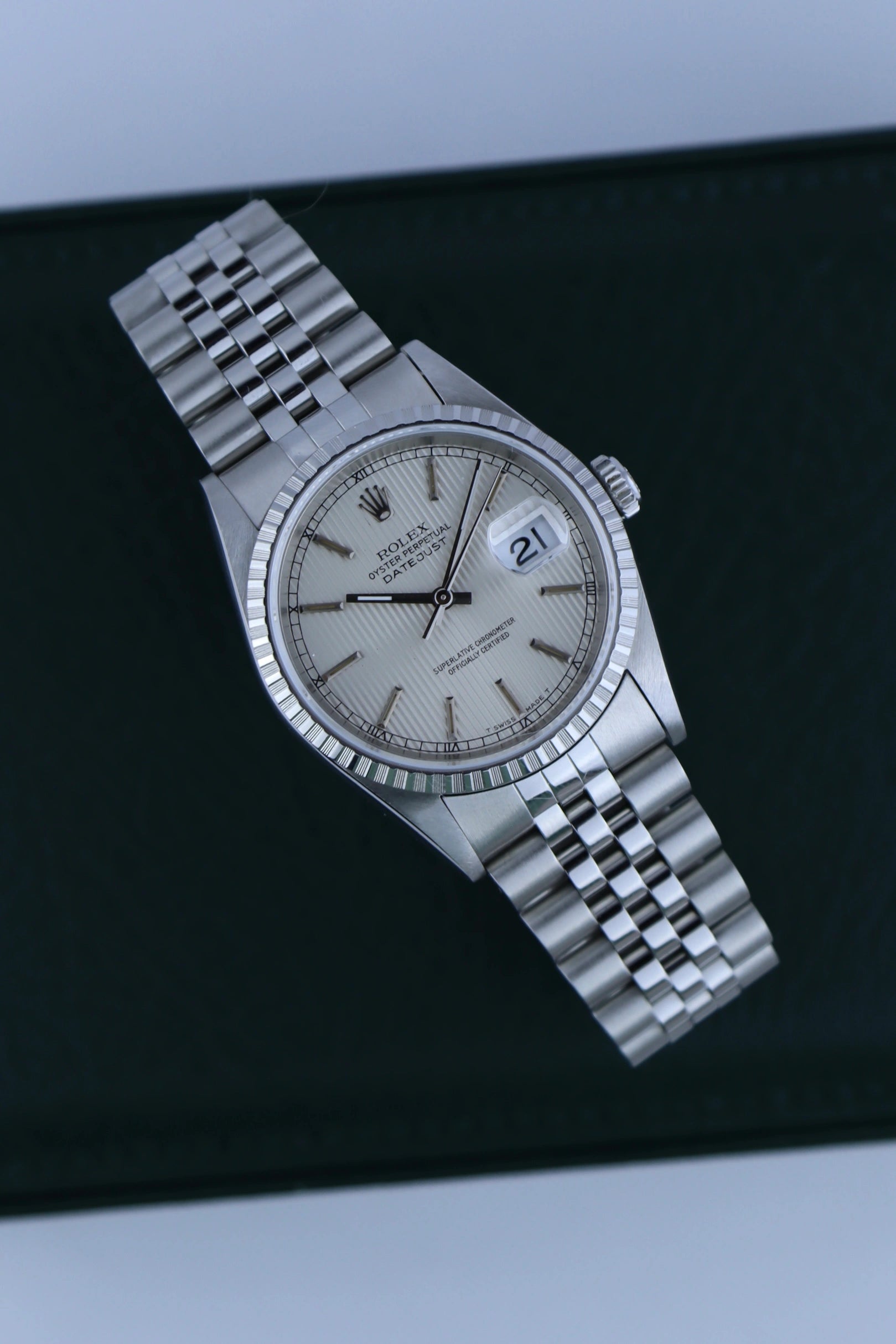 1996 Rolex Datejust 16220 Tapestry Dial