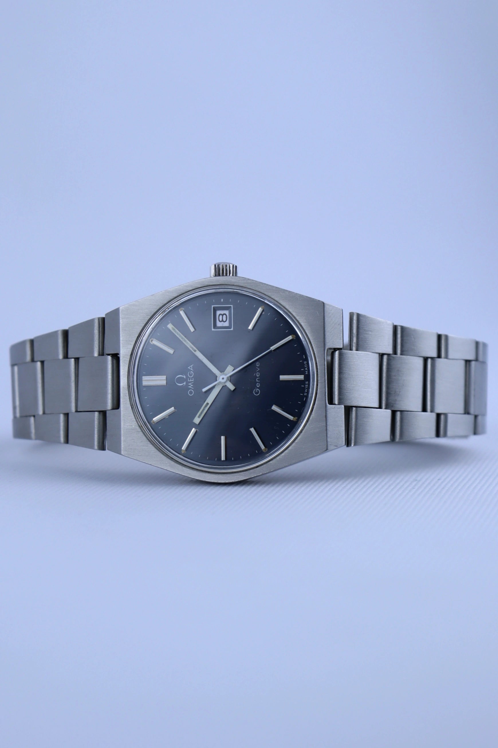1972 Omega Geneve Blue Dial 136.0050 Cal. 613