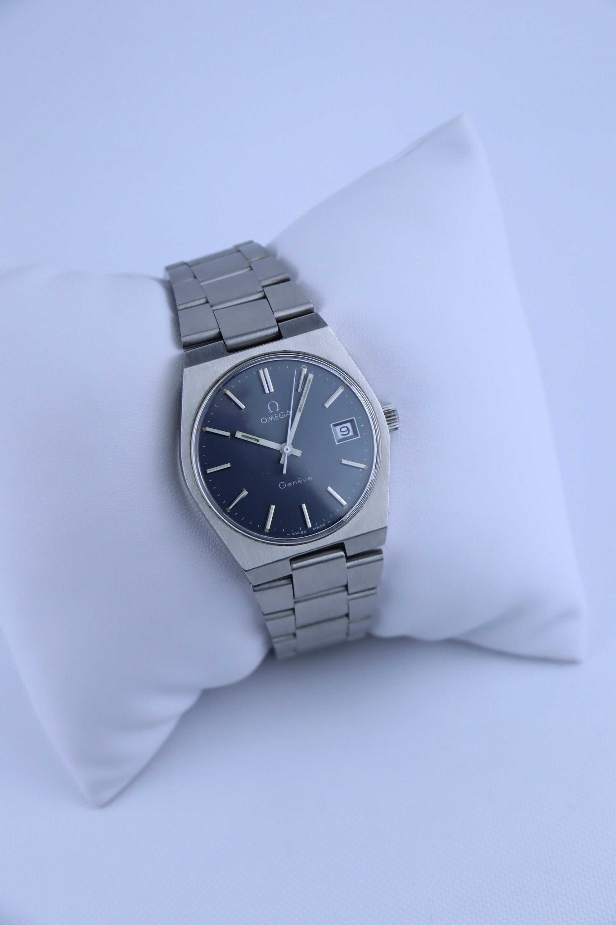1972 Omega Geneve Blue Dial 136.0050 Cal. 613