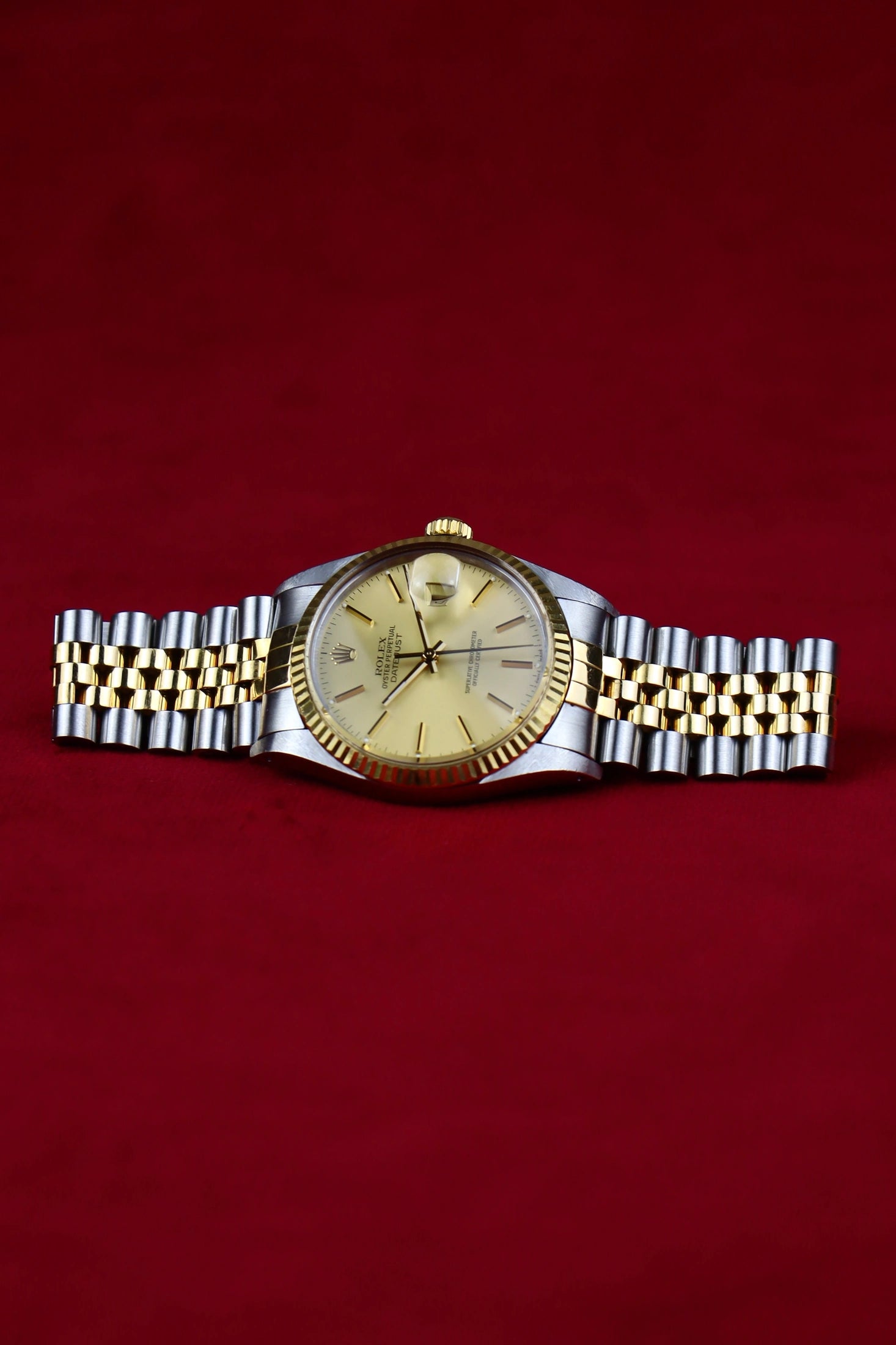 1987 Rolex Datejust Bicolor 16013 Champagne Dial