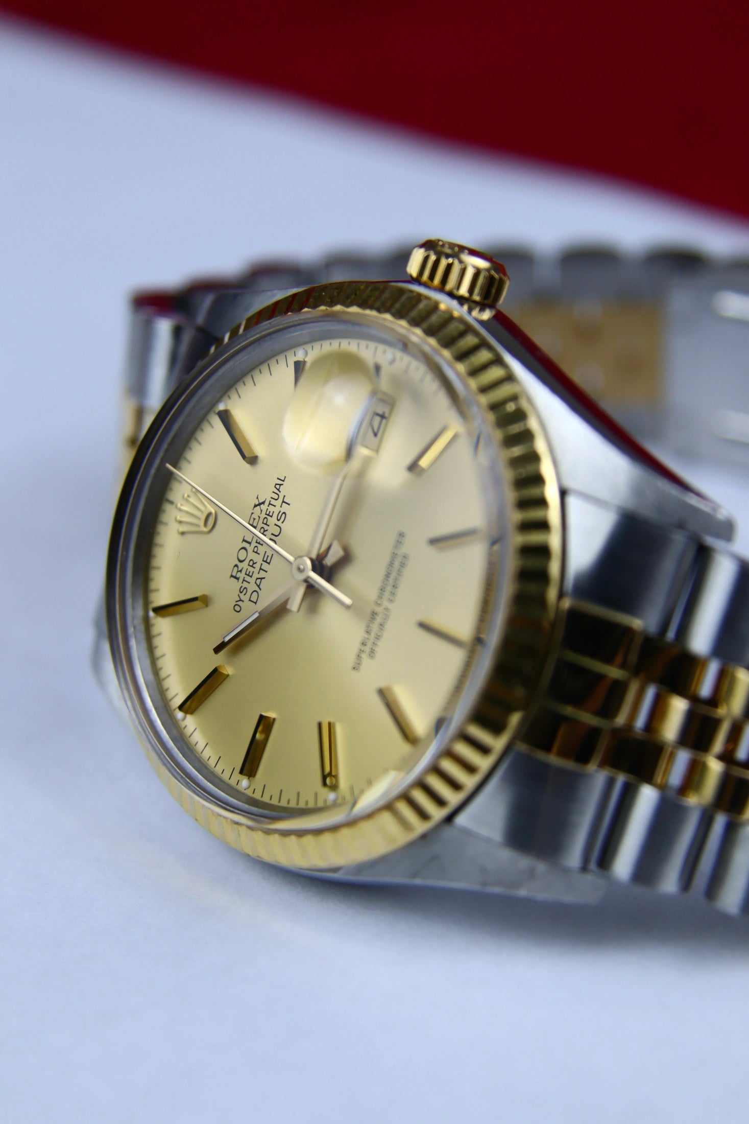1987 Rolex Datejust Bicolor 16013 Champagne Dial