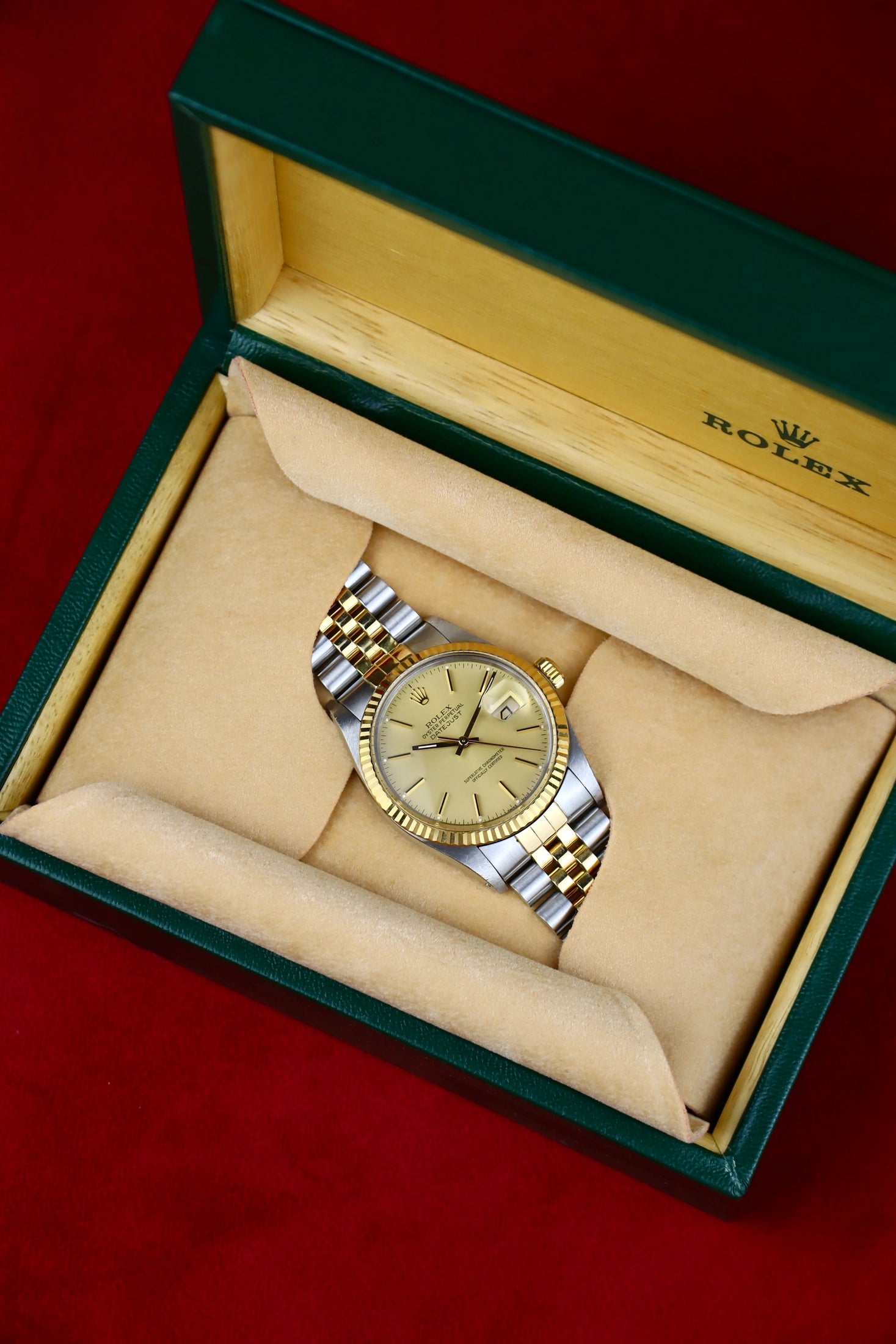 1987 Rolex Datejust Bicolor 16013 Champagne Dial