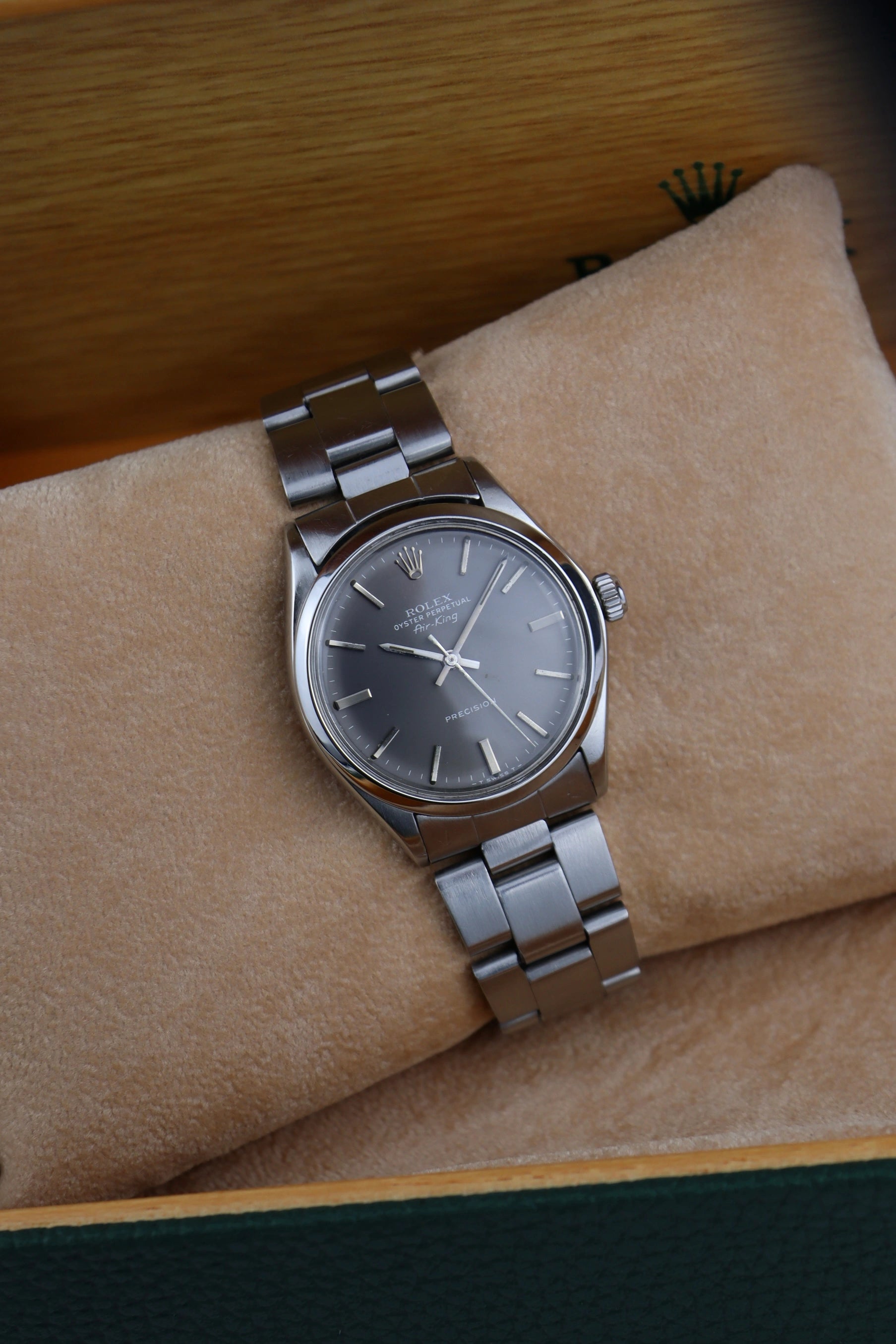 1983 Rolex Air King 5500 Grey Dial