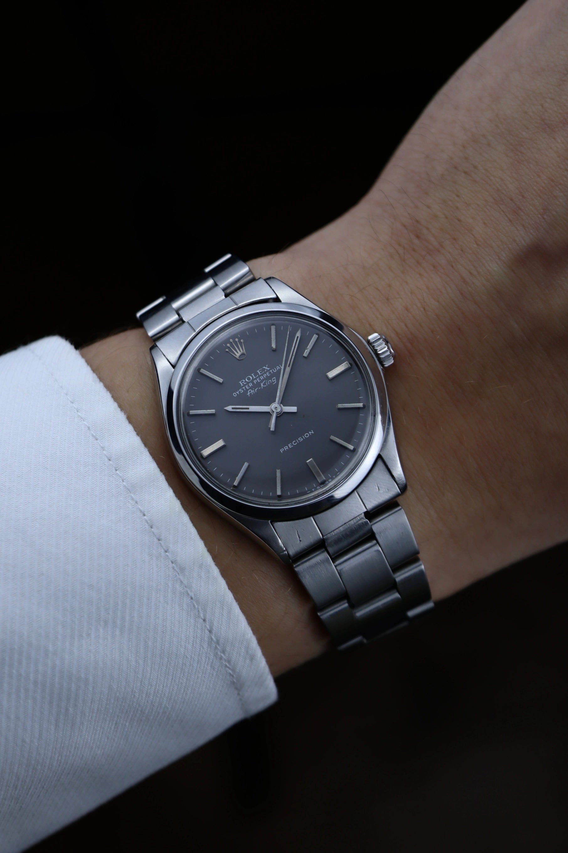 1983 Rolex Air King 5500 Grey Dial