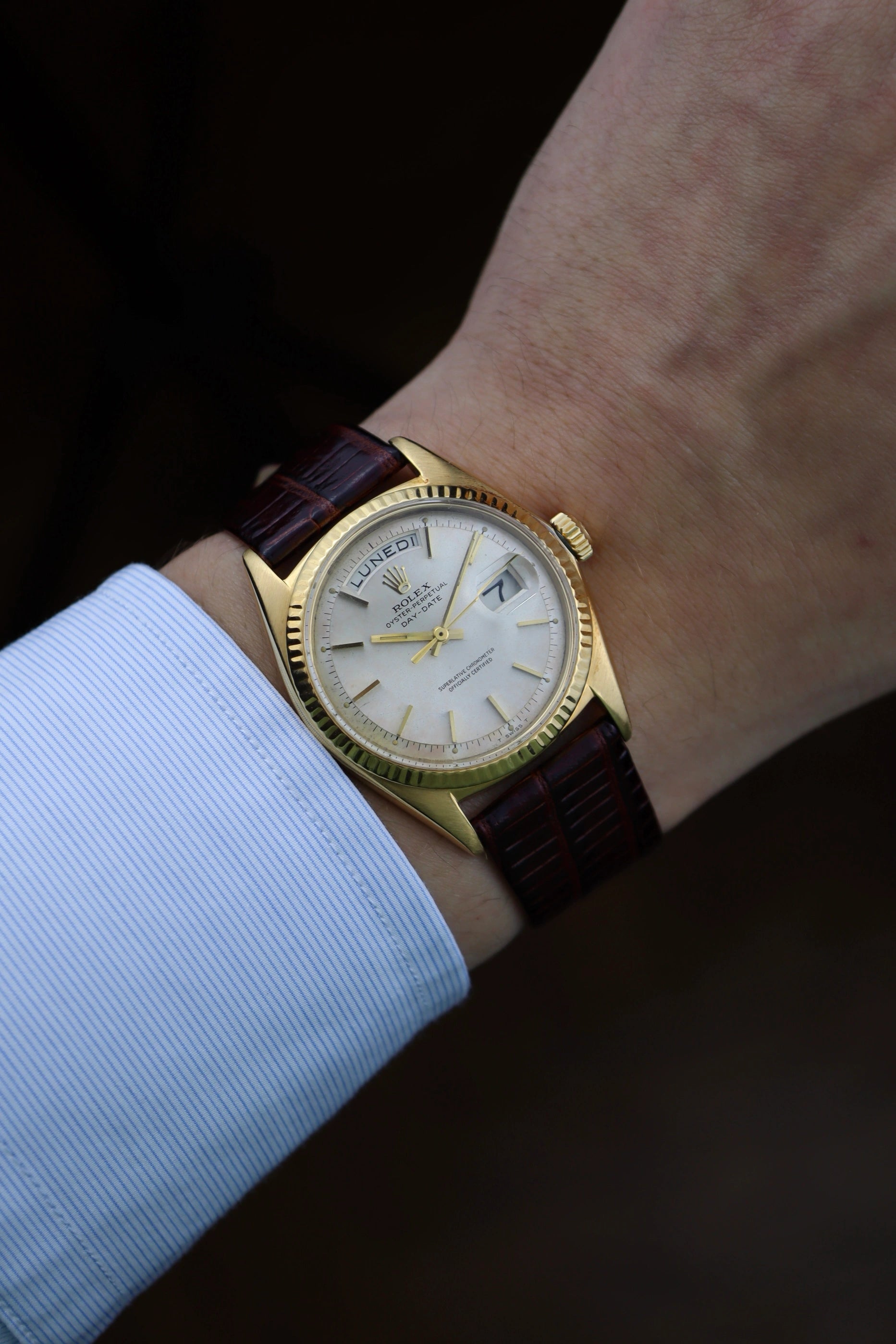 Rolex President Old Rolex Leather Strap 1967 Rolex Day-Date 1803