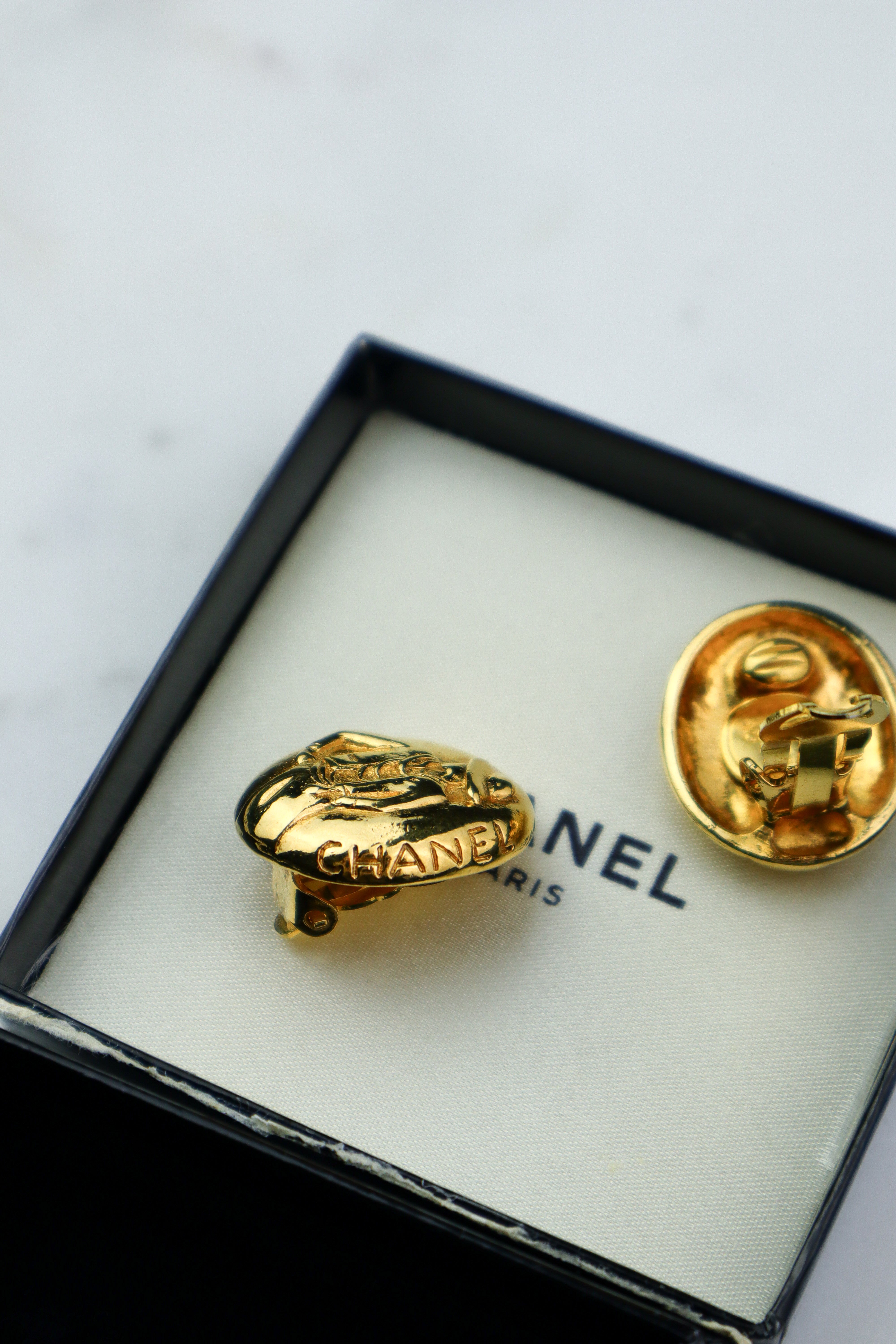 Chanel - klipsy vintage "Coco Chanel portrait"