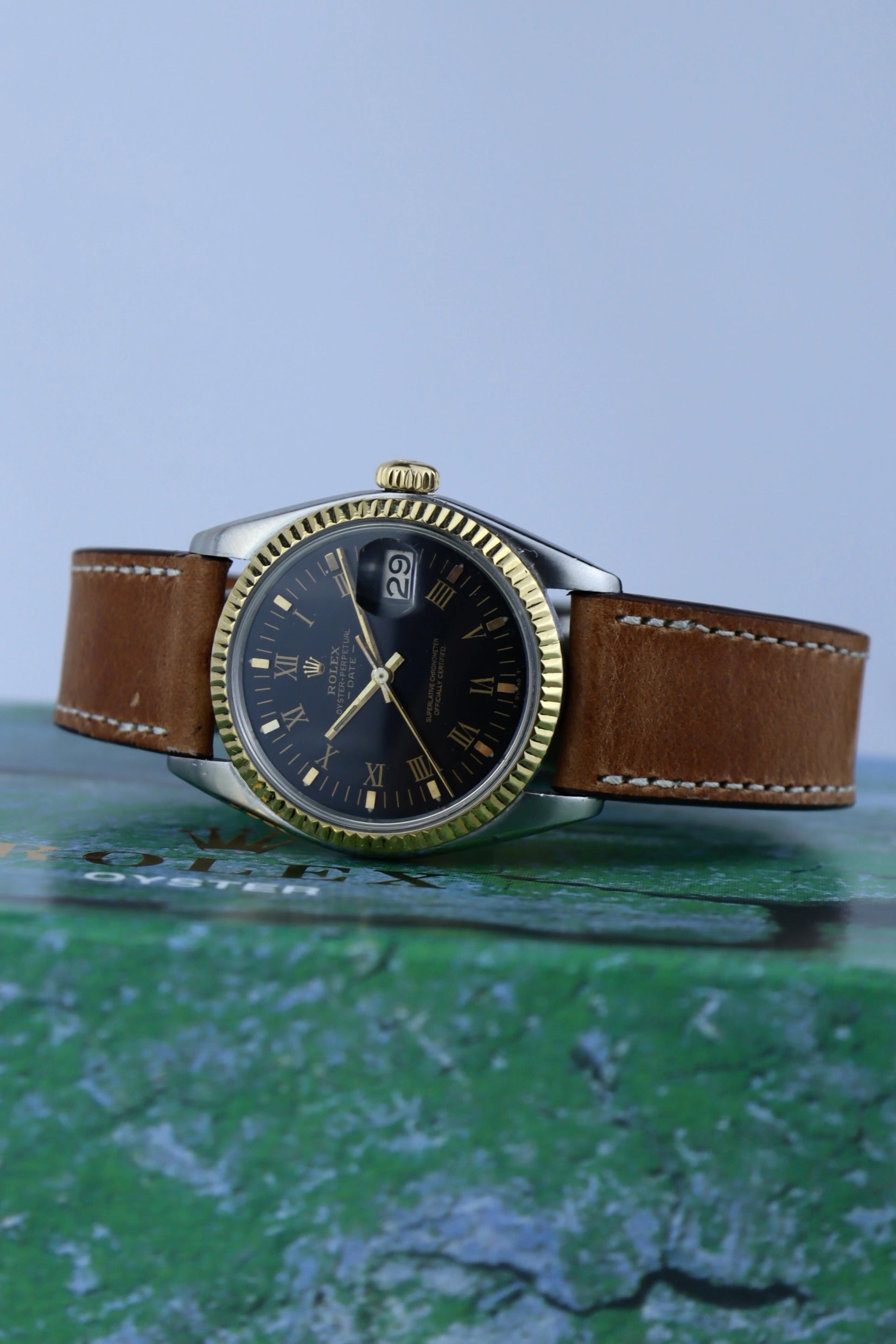 1969 Rolex Oyster Perpetual Date 1500 Bicolor