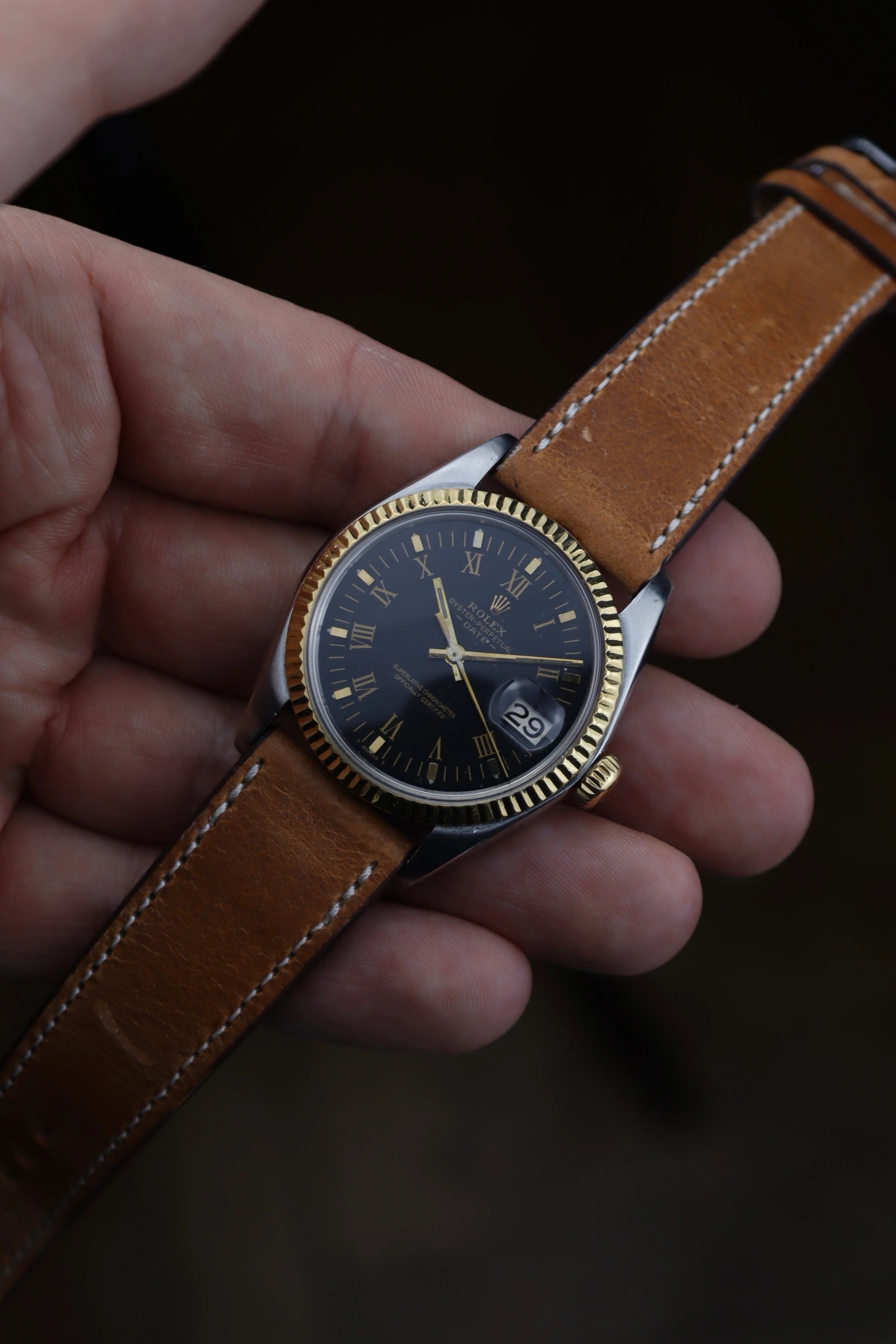 1969 Rolex Oyster Perpetual Date 1500 Bicolor