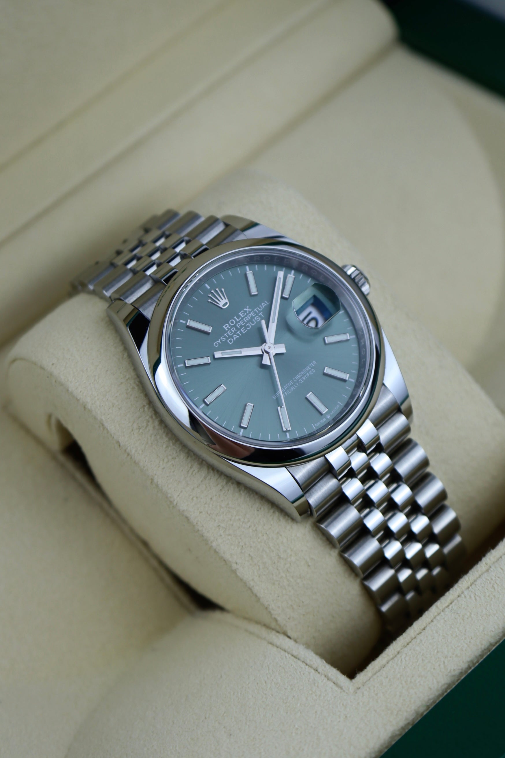 2023 Rolex Datejust 36 126200 Mint Green