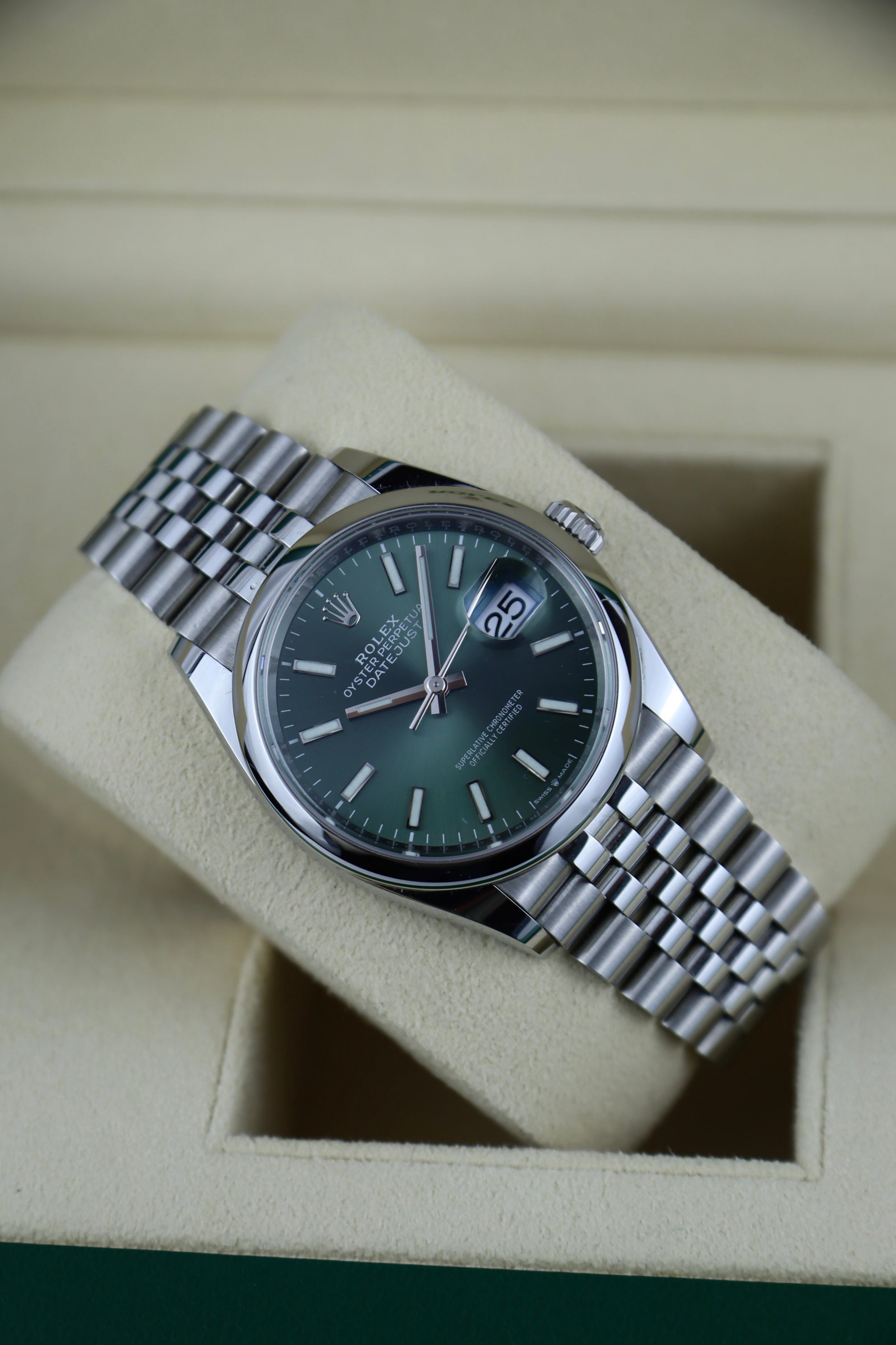 2023 Rolex Datejust 36 126200 Mint Green