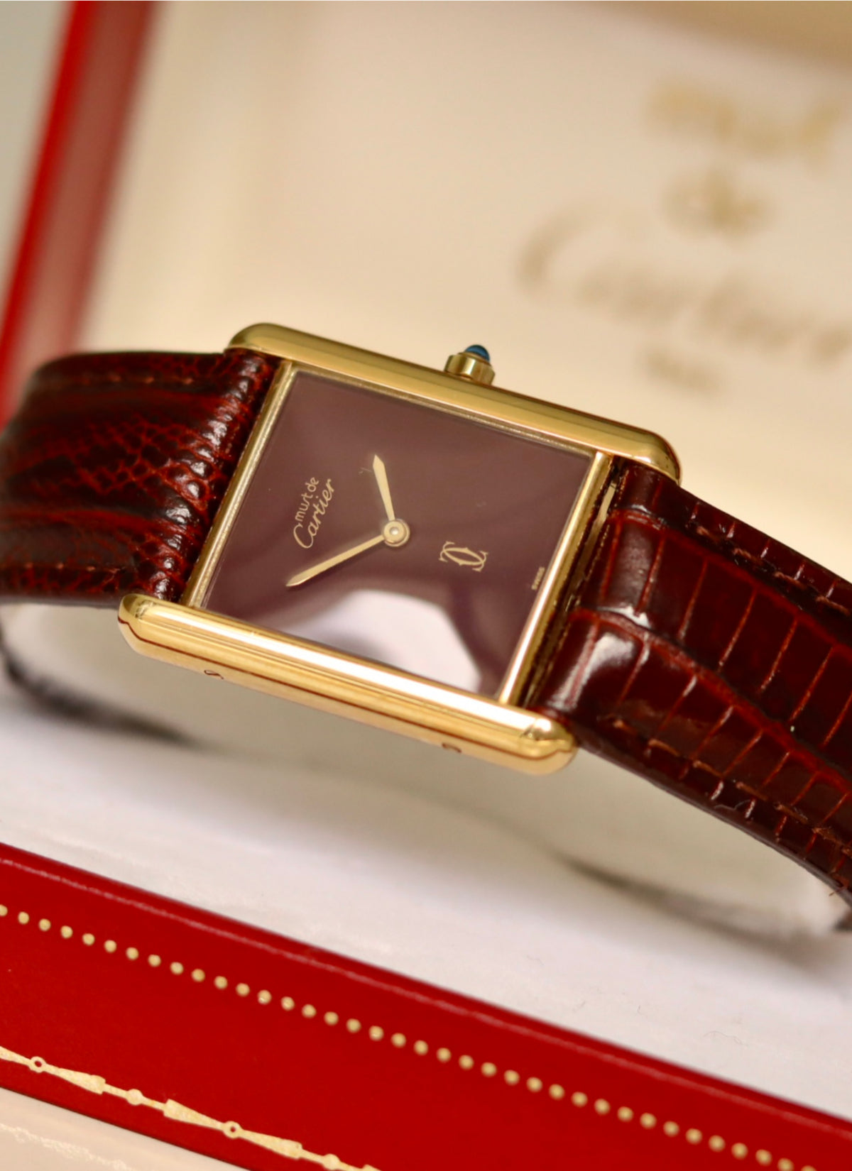 Must De Cartier Tank 59005 Bordeaux