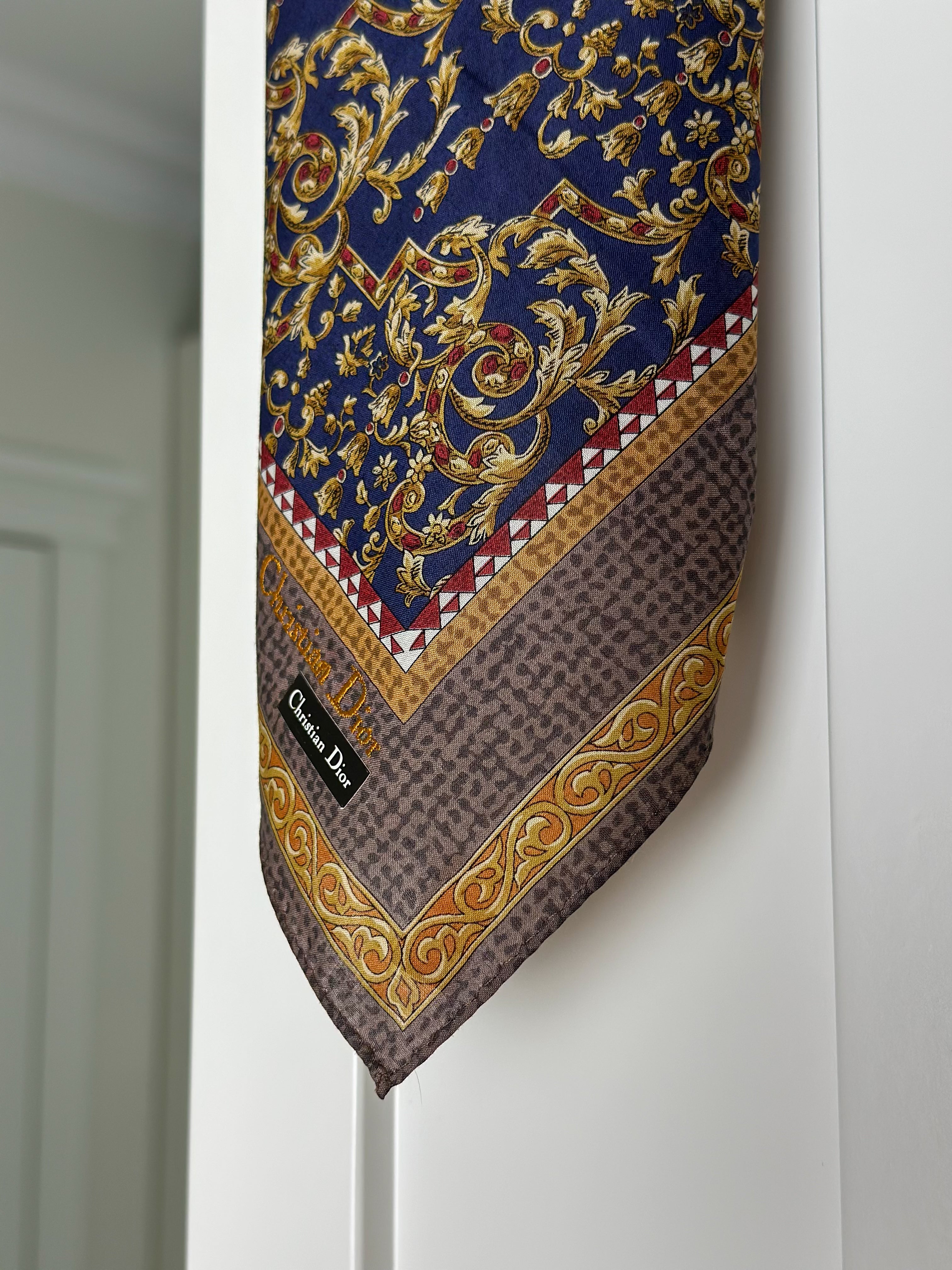 Christian Dior – Barokowa gawroszka/apaszka Dior