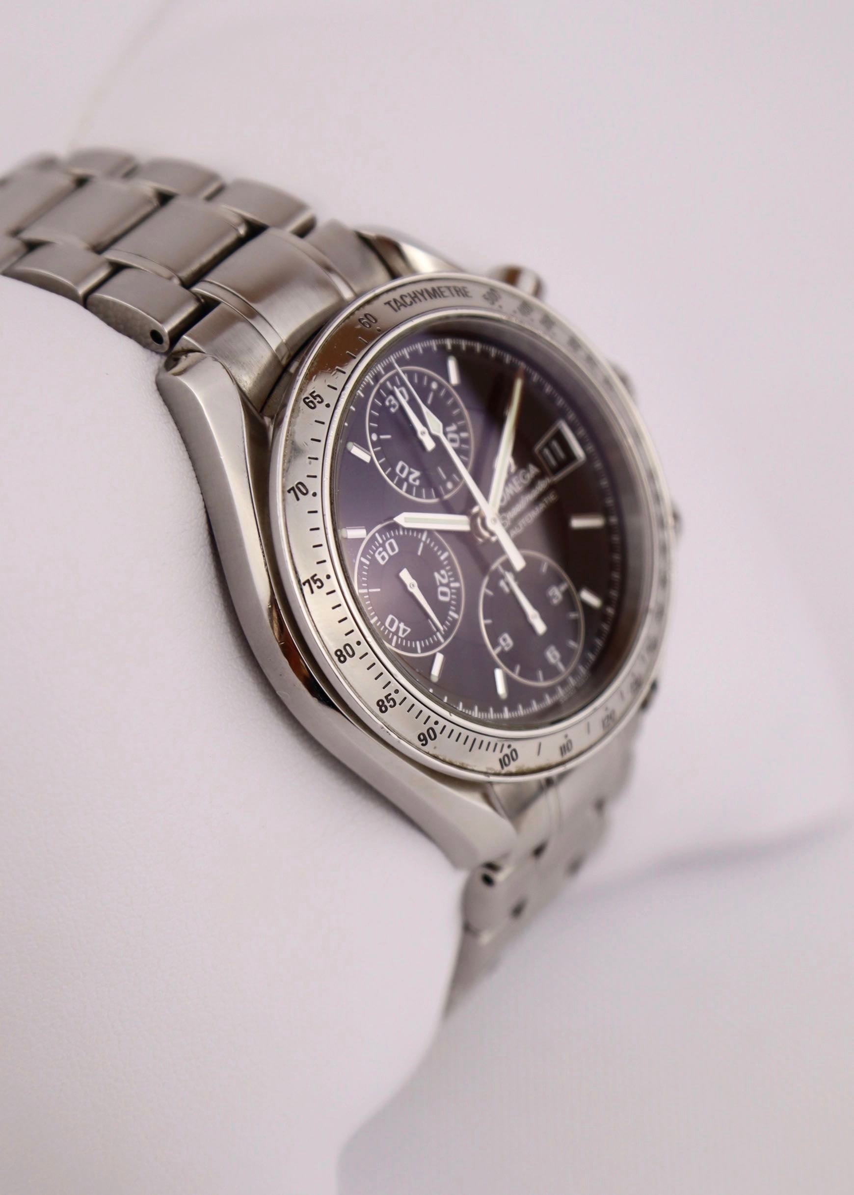 1998 Omega Speedmaster Date/Reduced 3513.50 Cal. 1152