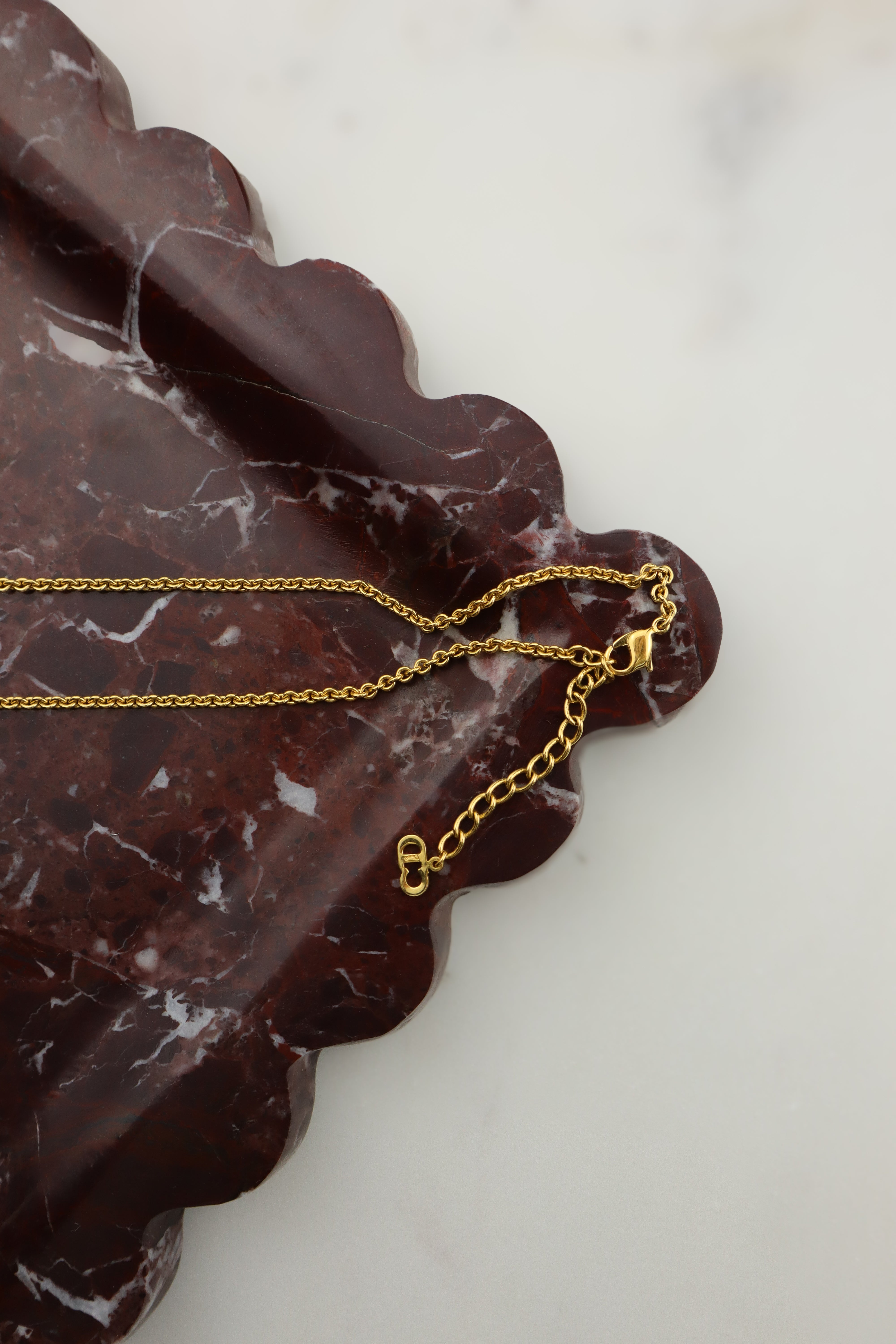 Christian Dior - pozłacany naszyjnik vintage z logowaniem