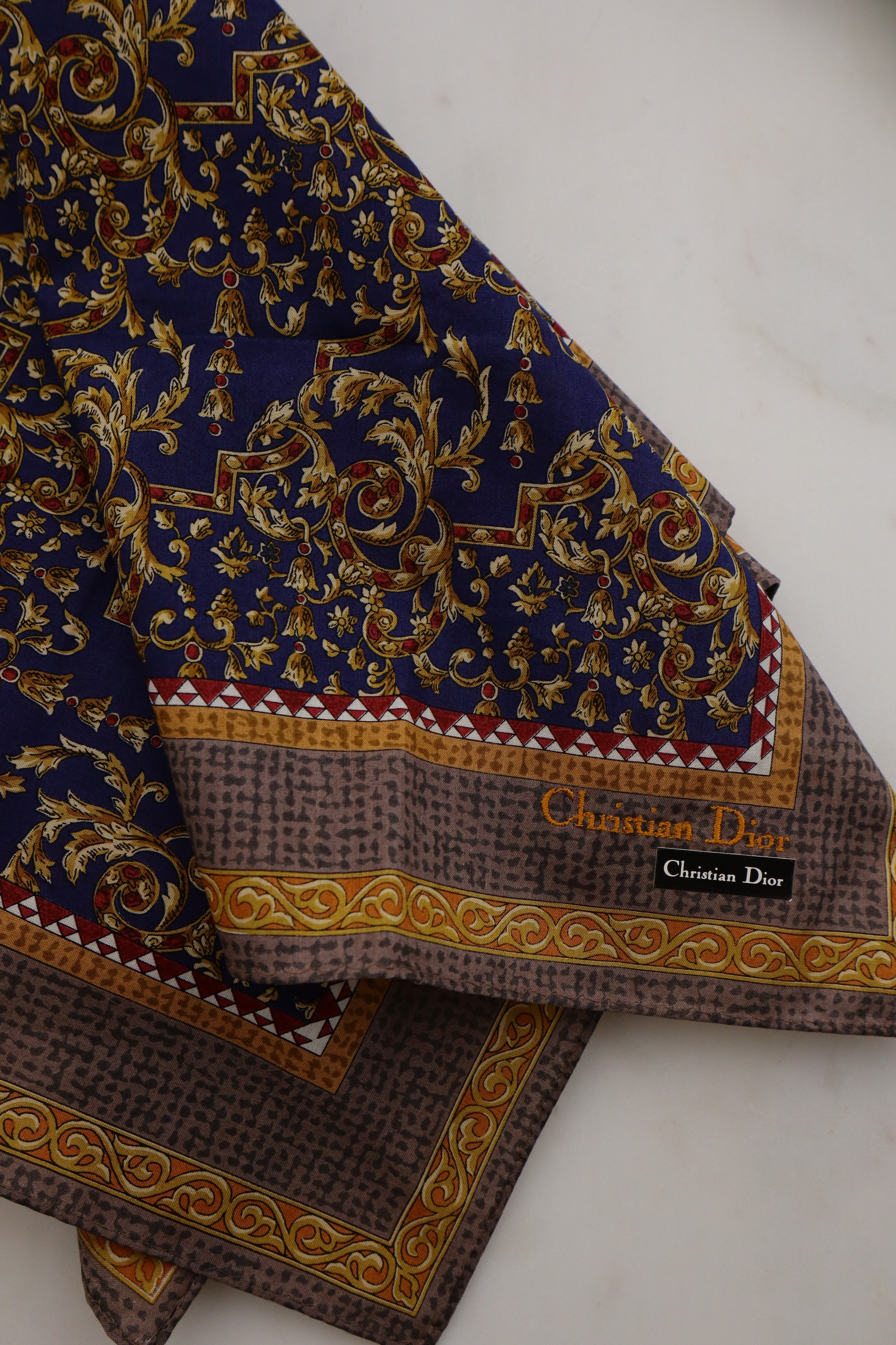 Christian Dior – Barokowa gawroszka/apaszka Dior