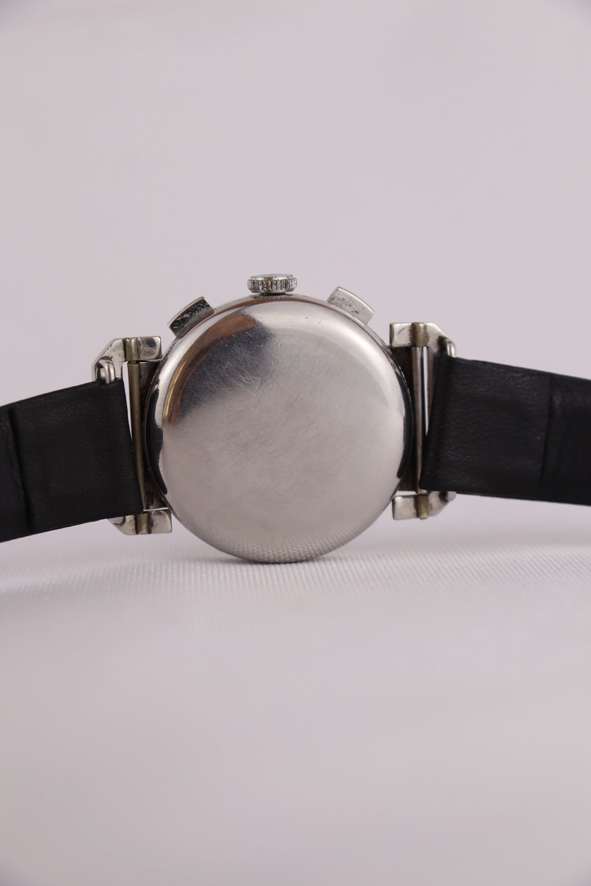 1940s Doxa Chronograph Hooded Lugs Valjoux 22