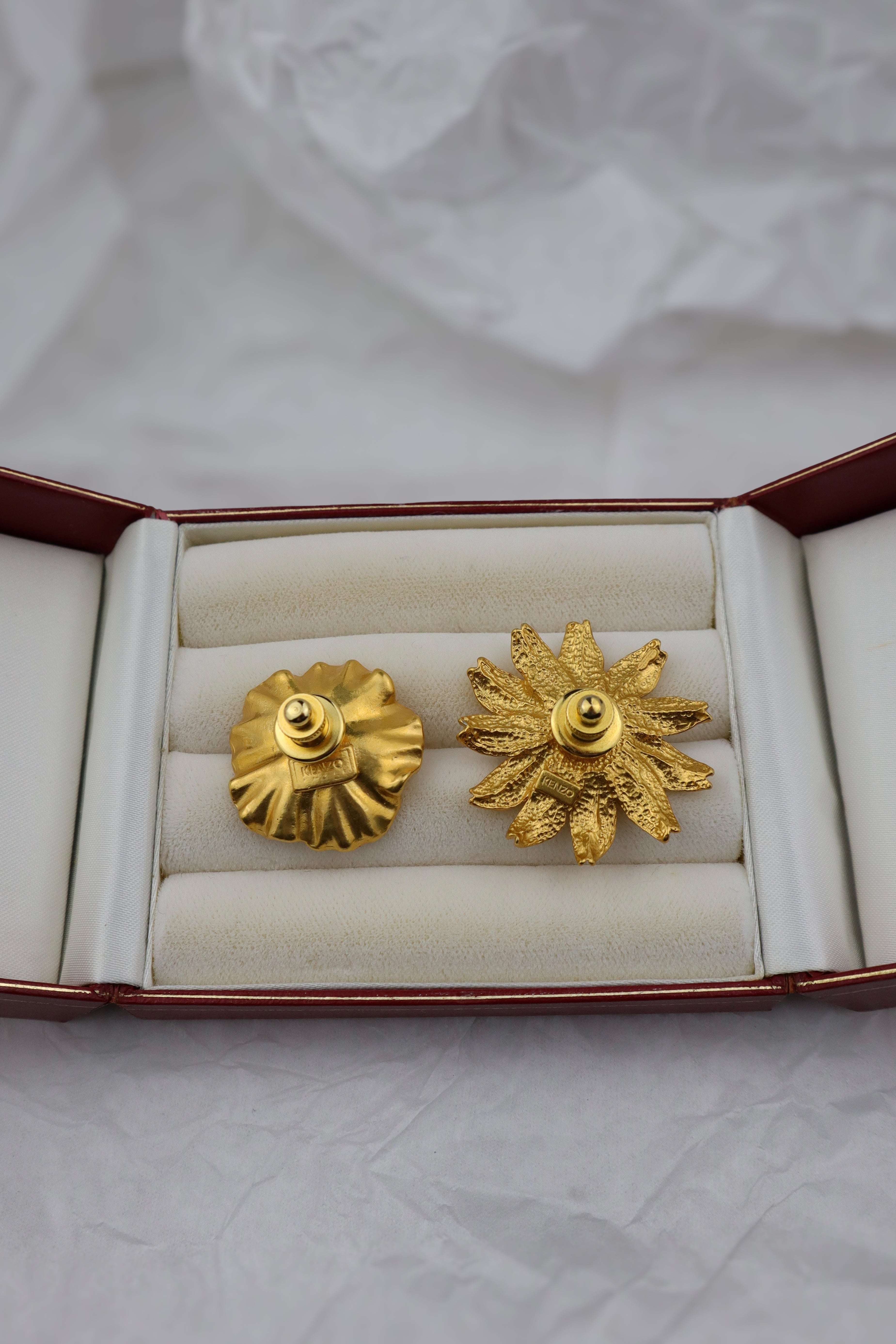 Kenzo - broszka/pin większy kwiat