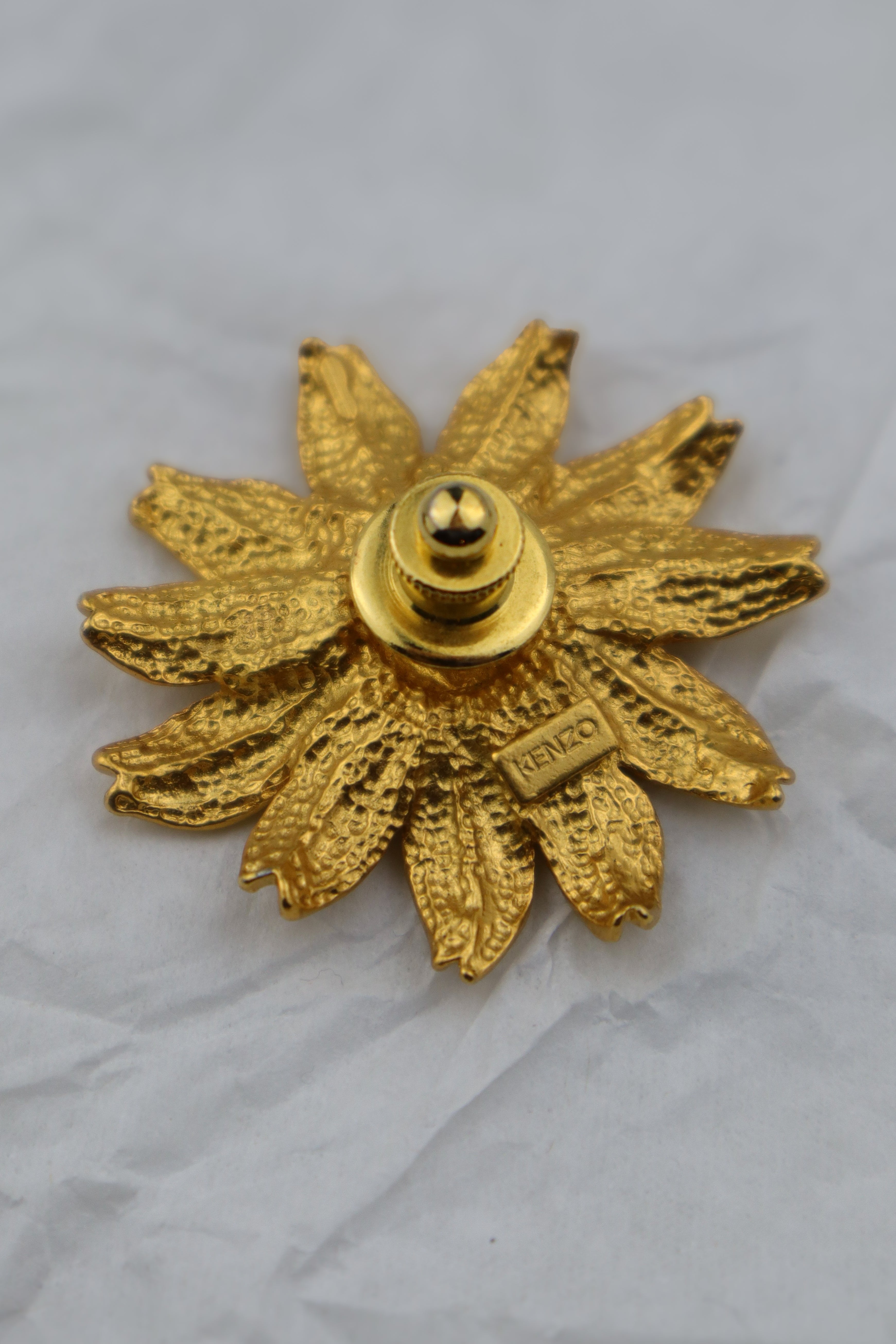 Kenzo - broszka/pin większy kwiat