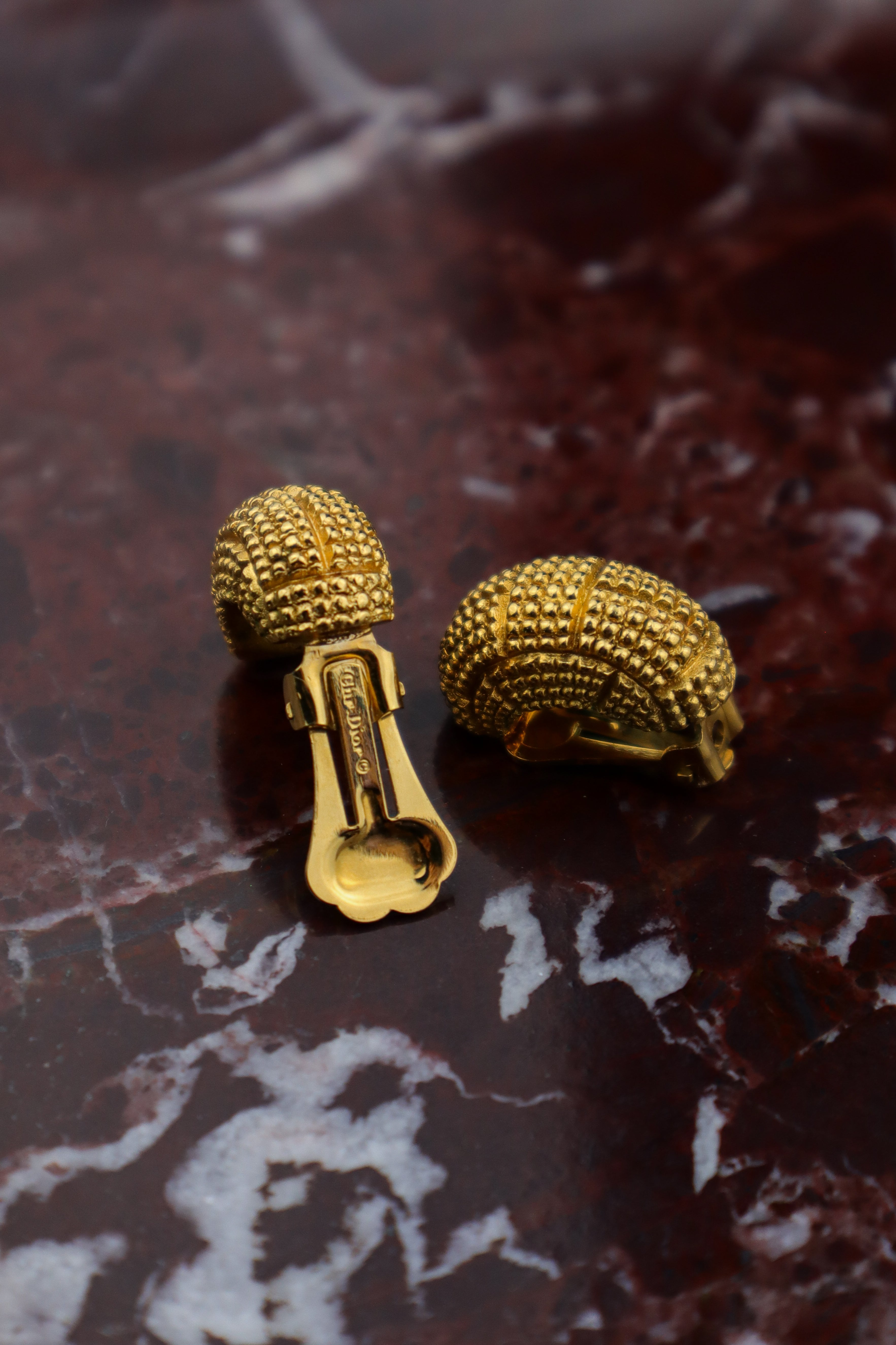 Dior – klipsy półkola