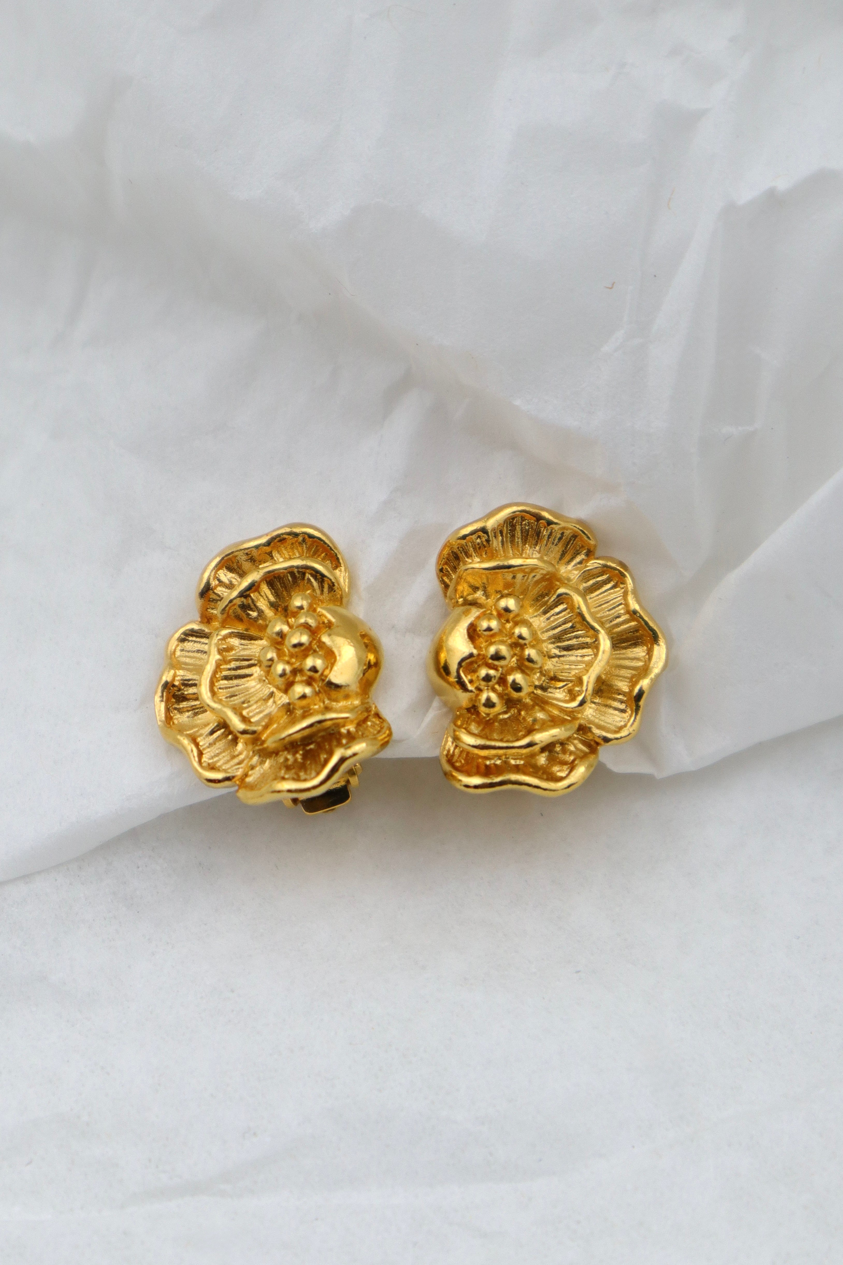 Lanvin - pozłacane delikatne kwiatki