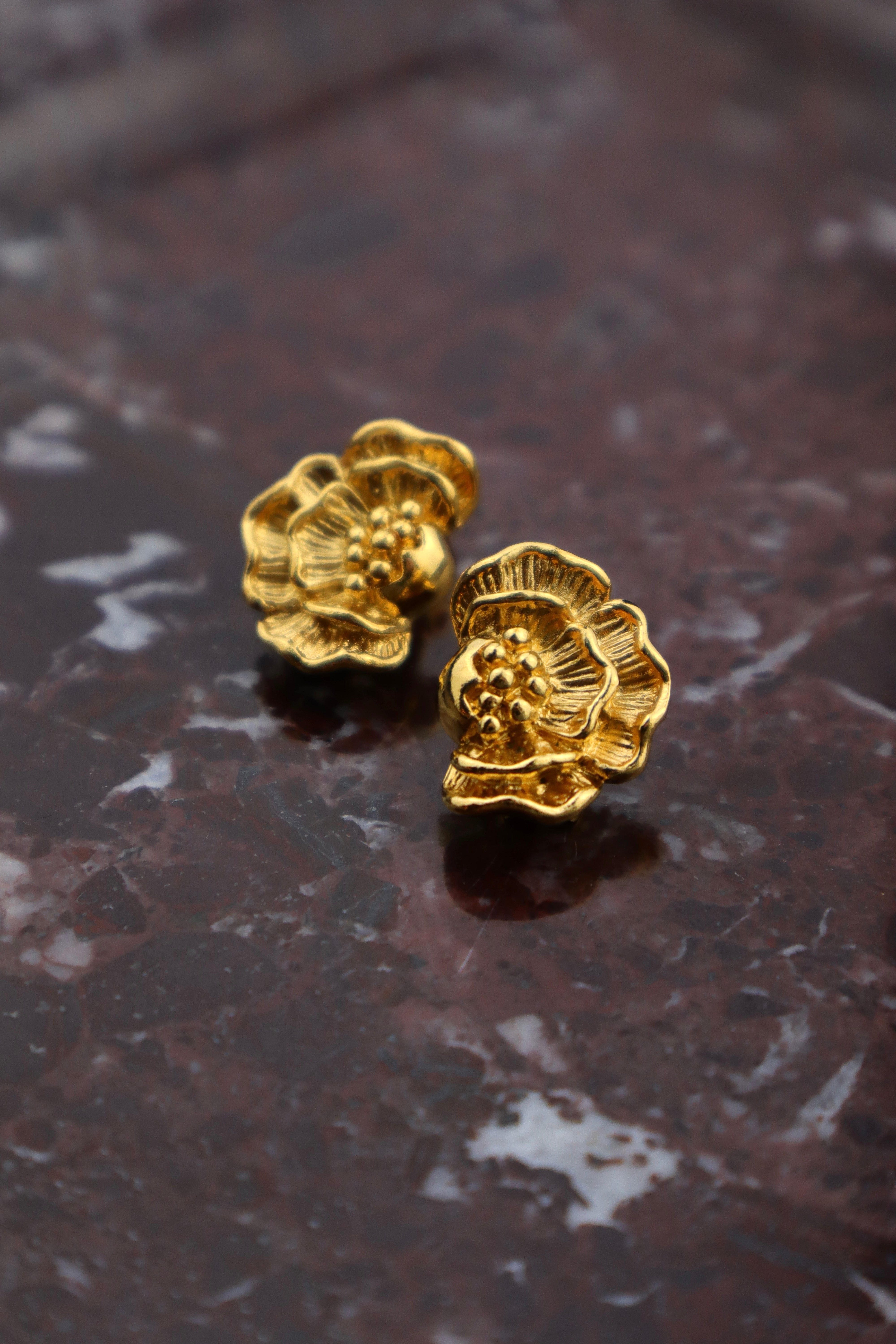 Lanvin - pozłacane delikatne kwiatki