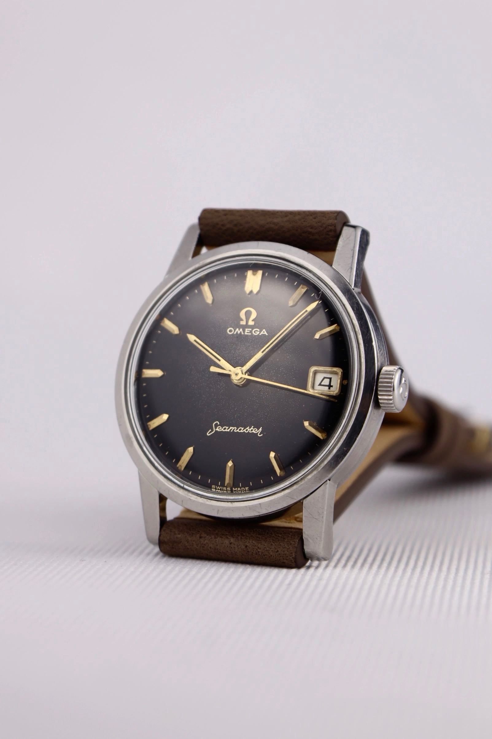 1962 Omega Seamaster Black Gilt Dial 14384 cal. 610