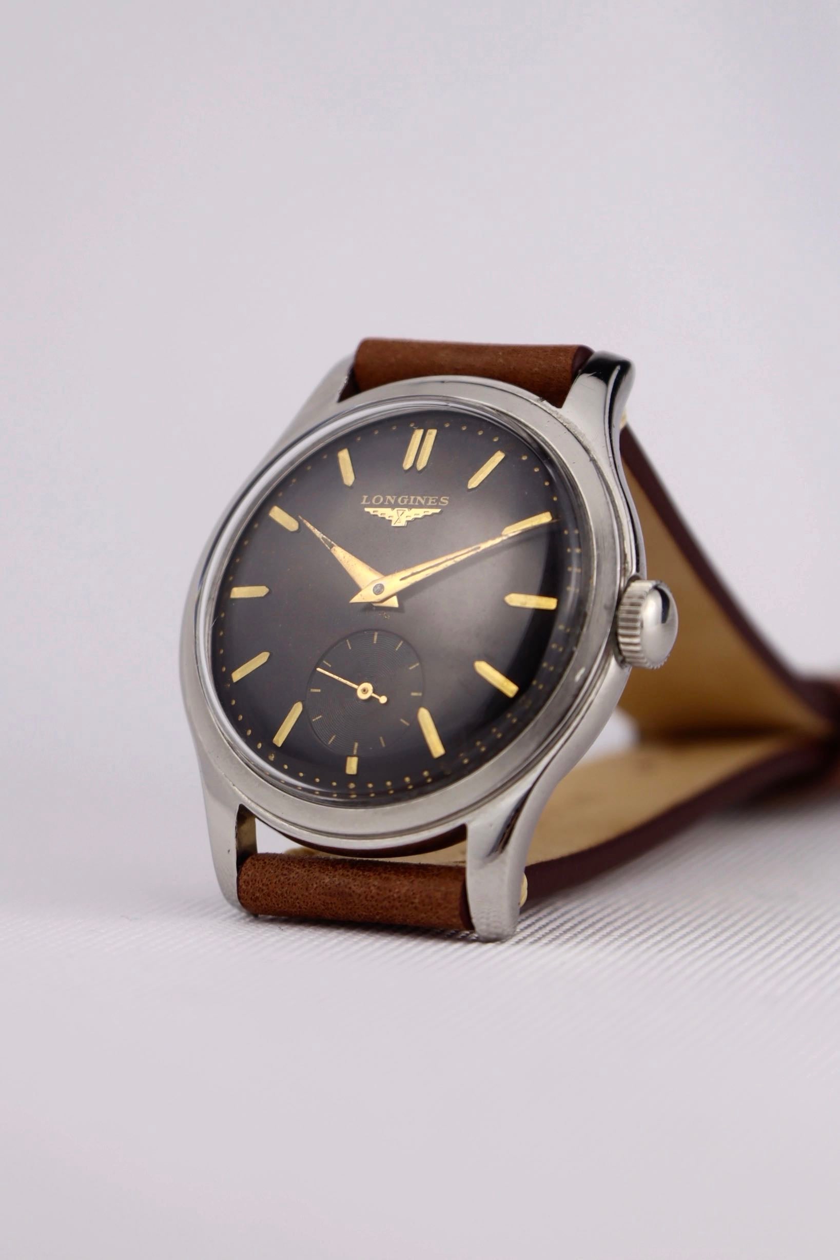 1954 Longines Calatrava Black Tropical Dial 12.68Z