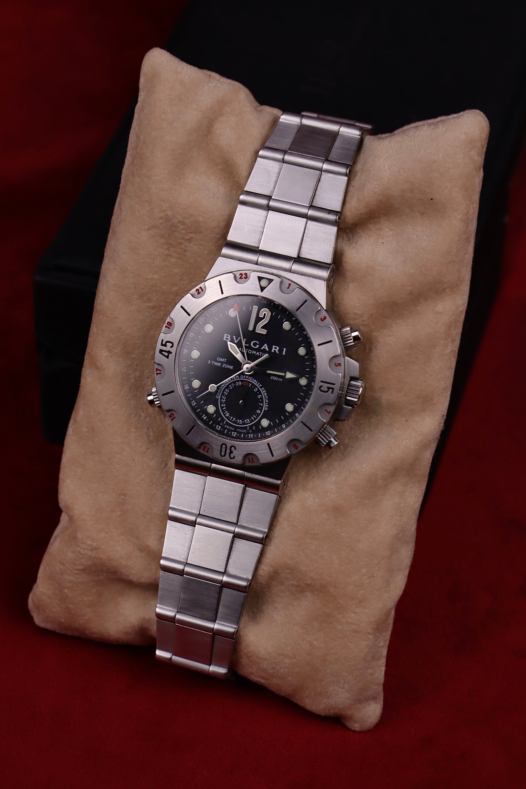 Bulgari GMT Scuba Diagono SD38SGMT + Papers
