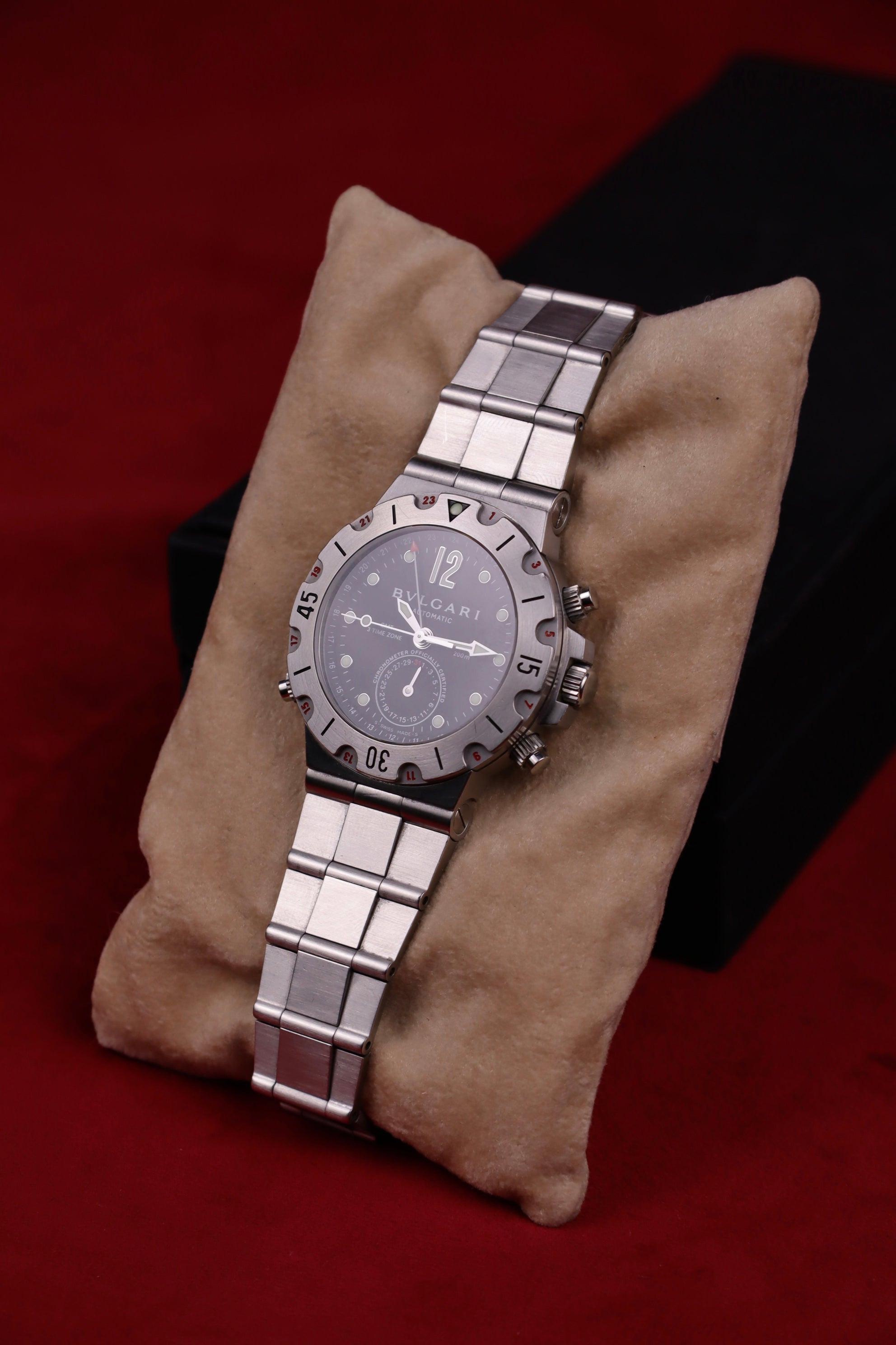 Bulgari GMT Scuba Diagono SD38SGMT + Papers
