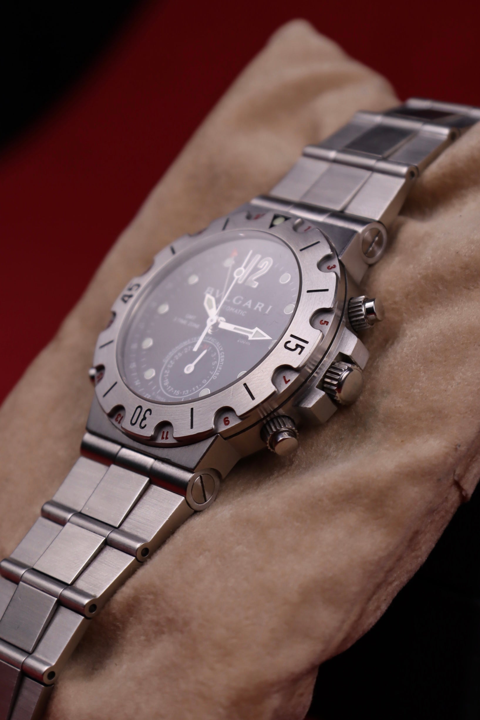 Bulgari GMT Scuba Diagono SD38SGMT + Papers