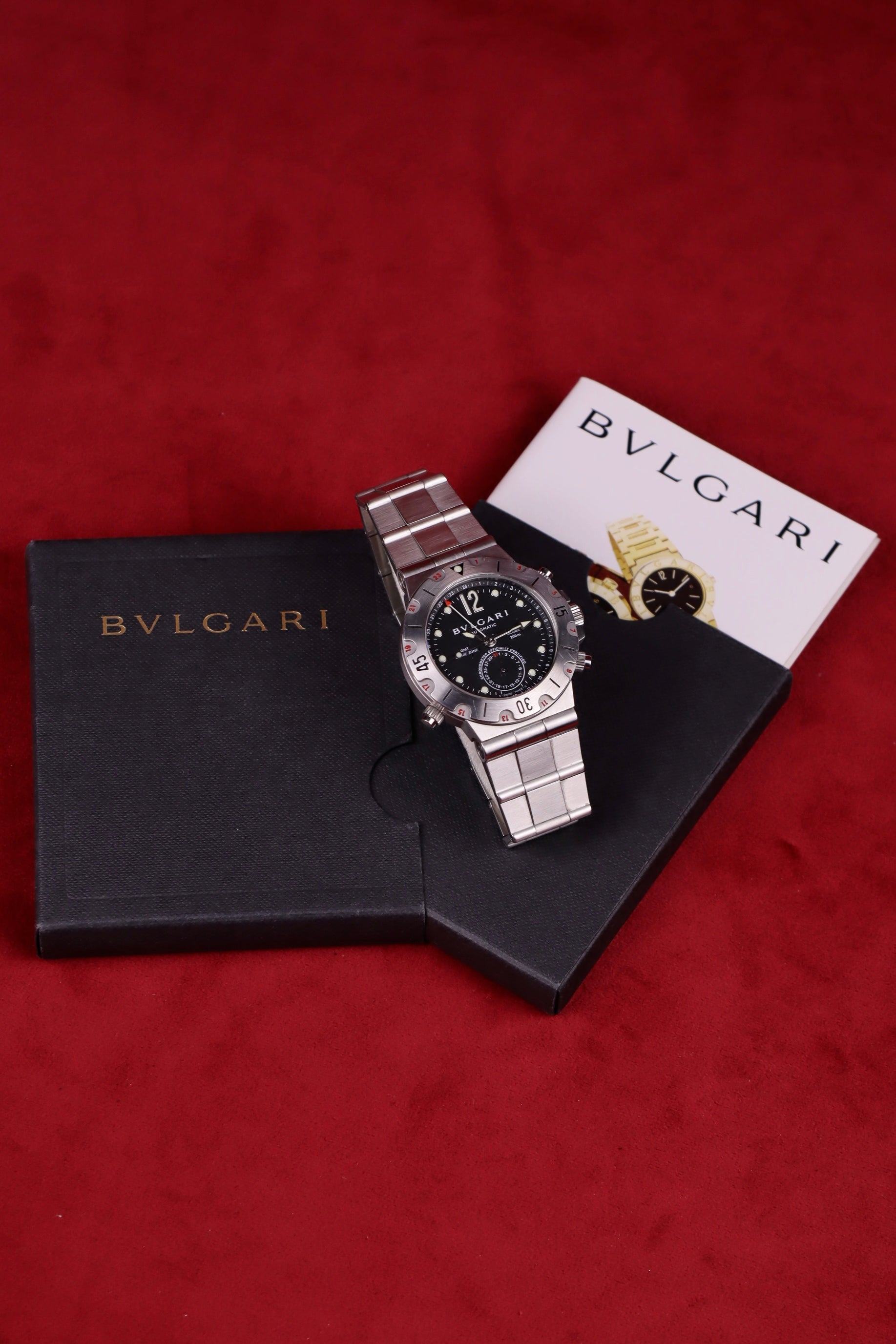 Bulgari GMT Scuba Diagono SD38SGMT + Papers