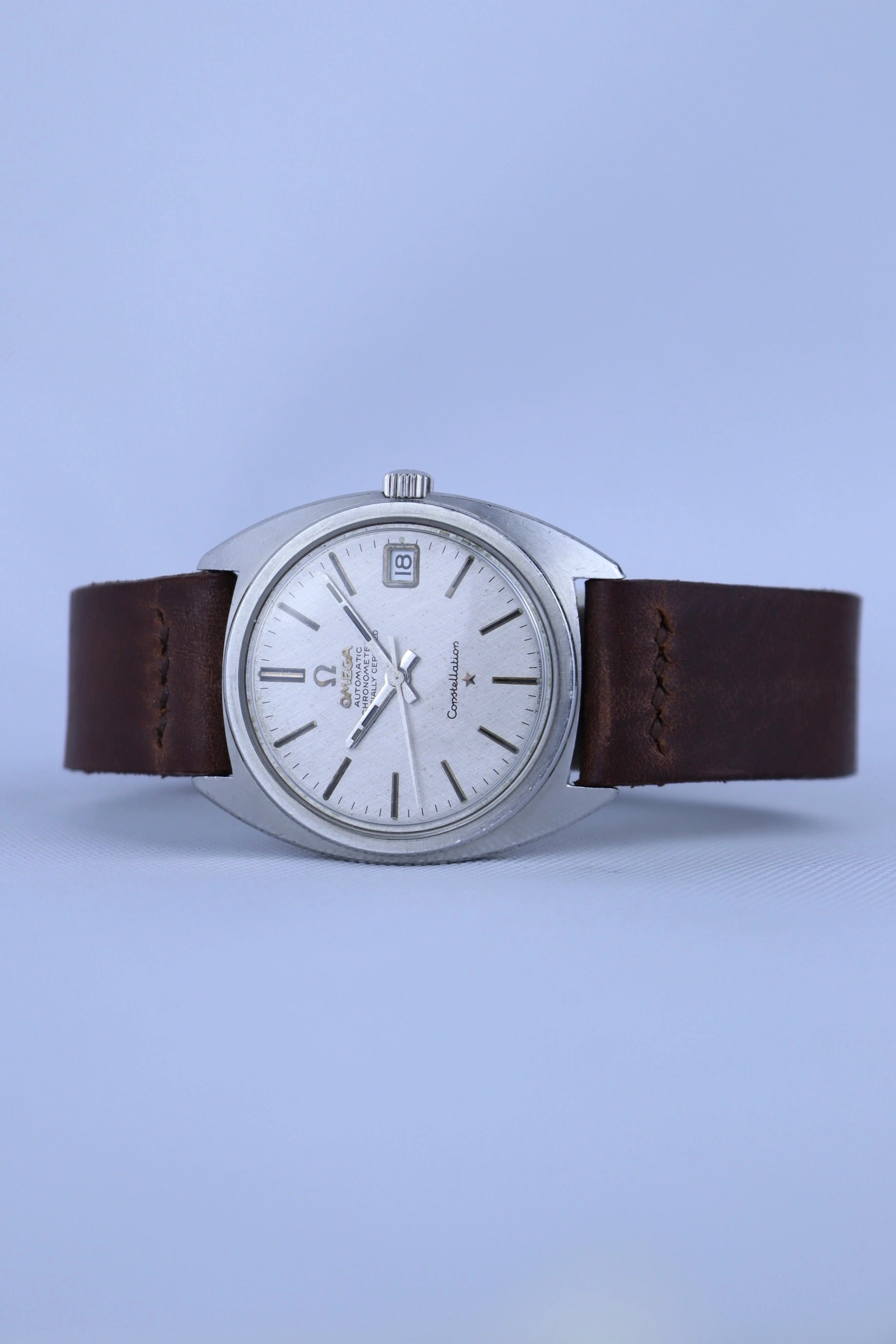 1969 Omega Constellation C-shaped Linen Dial 168.017