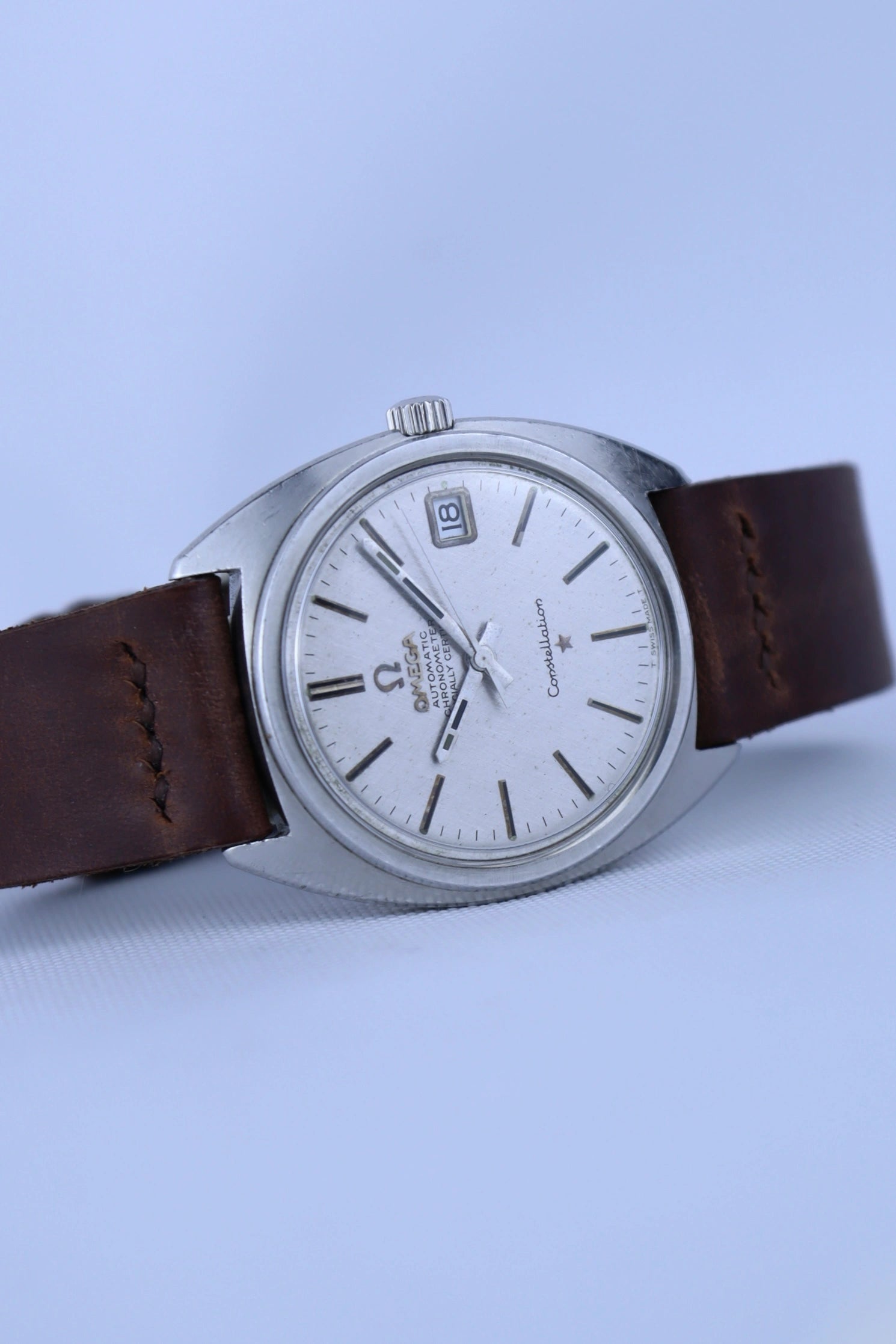 1969 Omega Constellation C-shaped Linen Dial 168.017