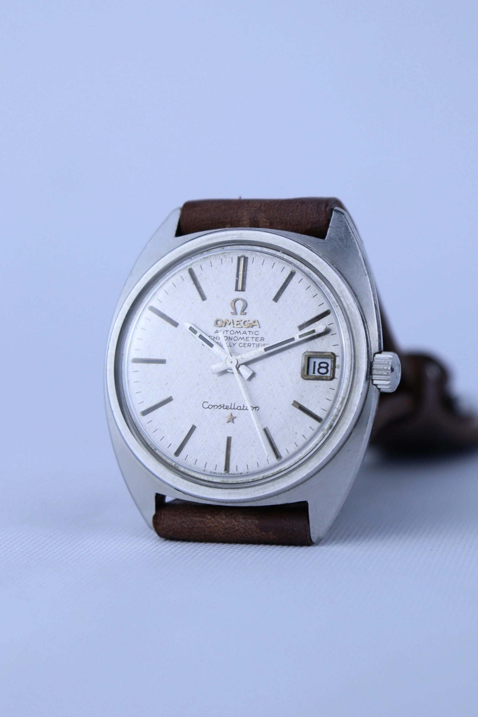 1969 Omega Constellation C-shaped Linen Dial 168.017