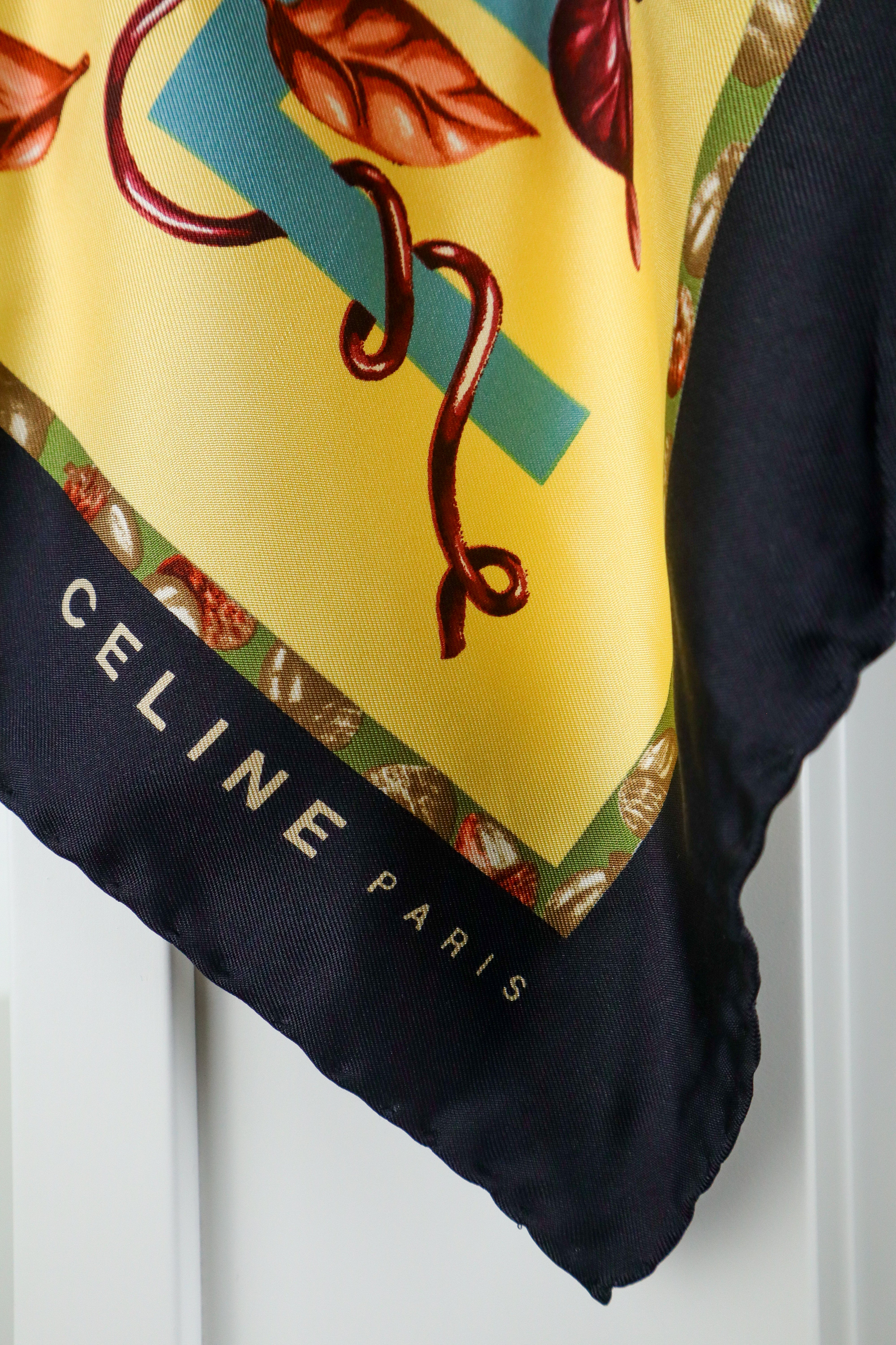 Celine - jedwabna apaszka "Floral Garden"