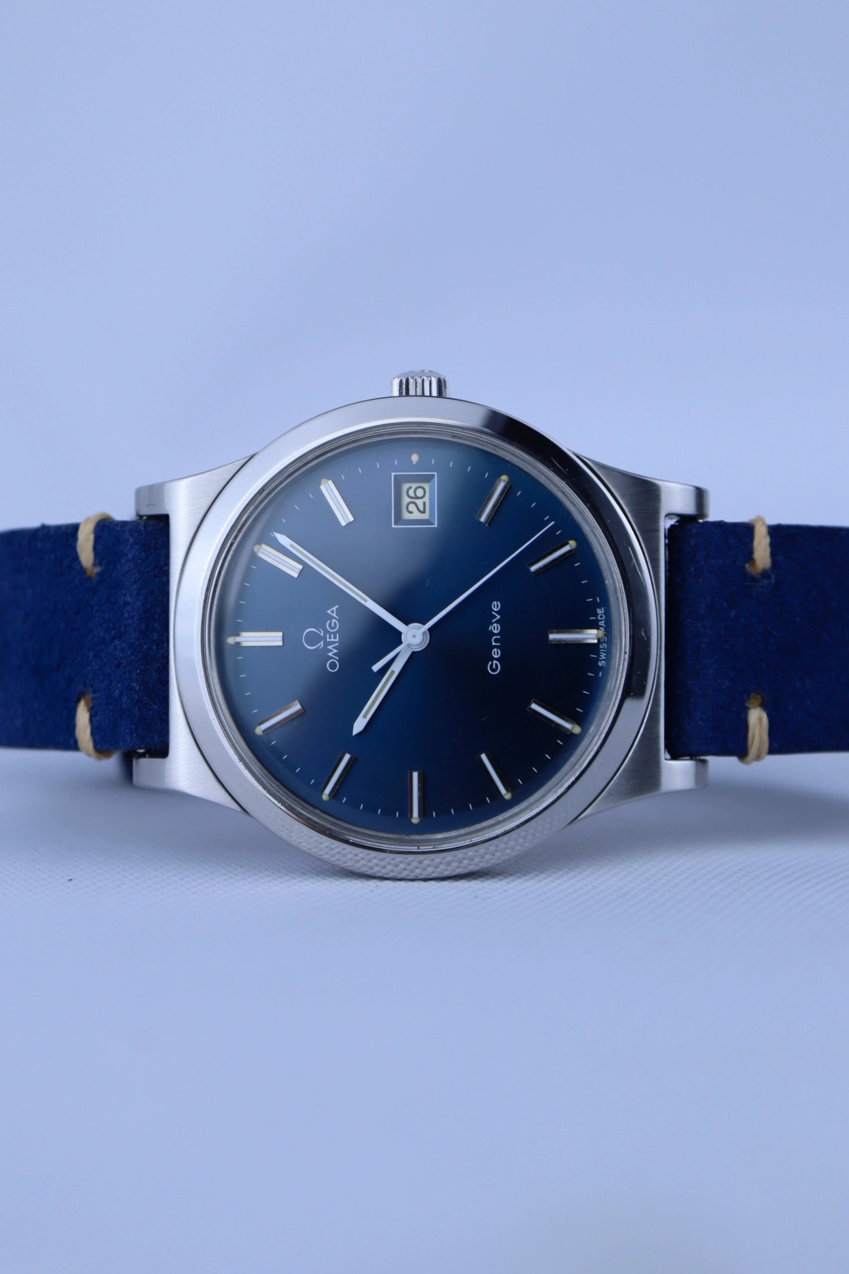 1974 Omega Geneve Blue Dial 136.0102 cal. 1030
