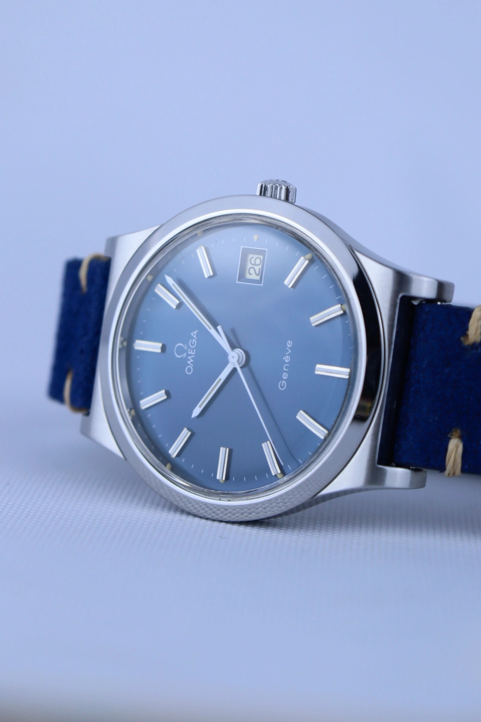 1974 Omega Geneve Blue Dial 136.0102 cal. 1030