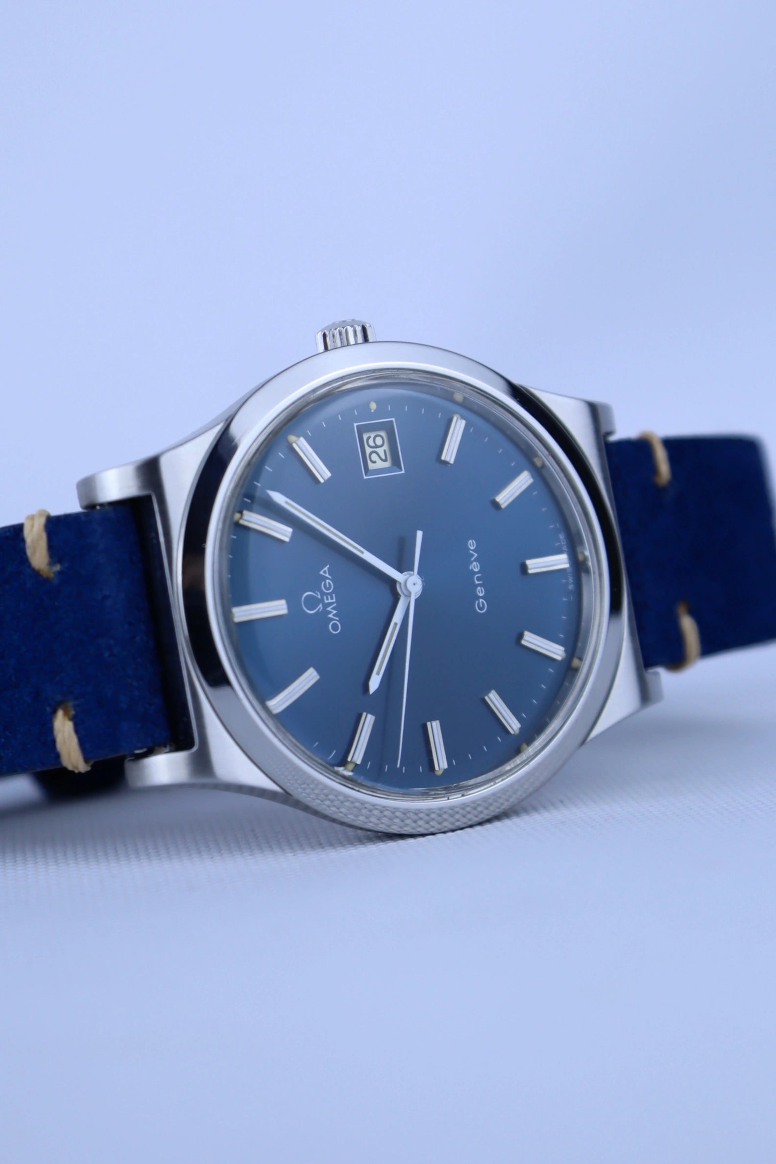 1974 Omega Geneve Blue Dial 136.0102 cal. 1030
