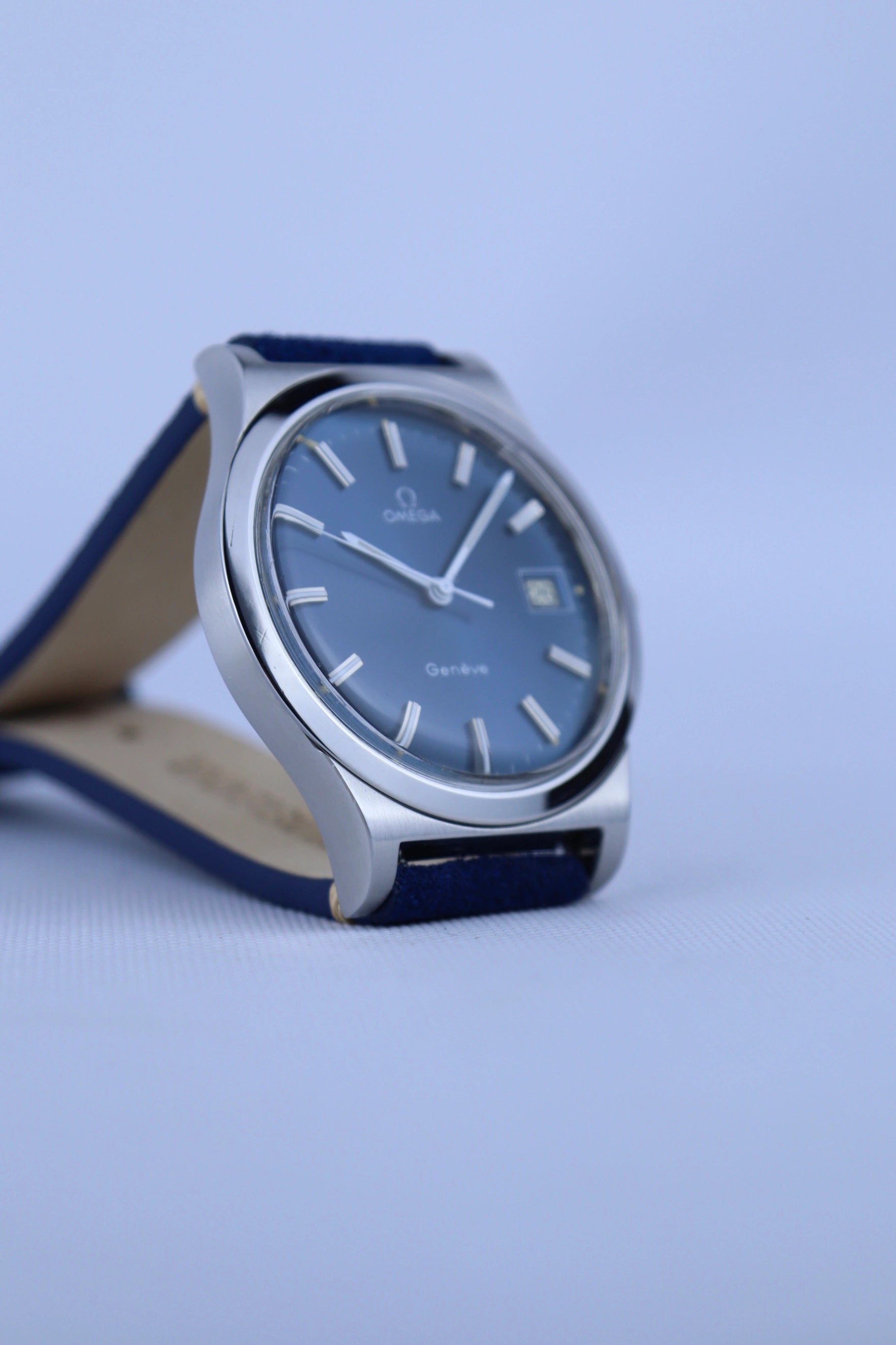 1974 Omega Geneve Blue Dial 136.0102 cal. 1030