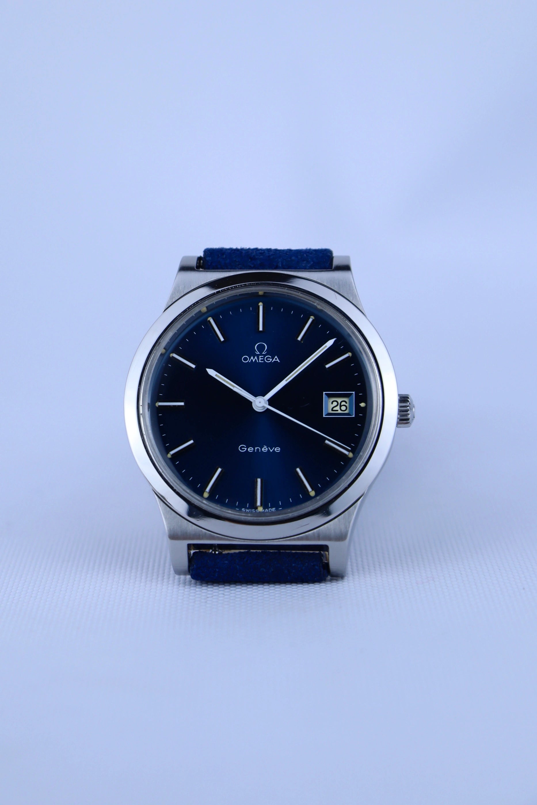 1974 Omega Geneve Blue Dial 136.0102 cal. 1030
