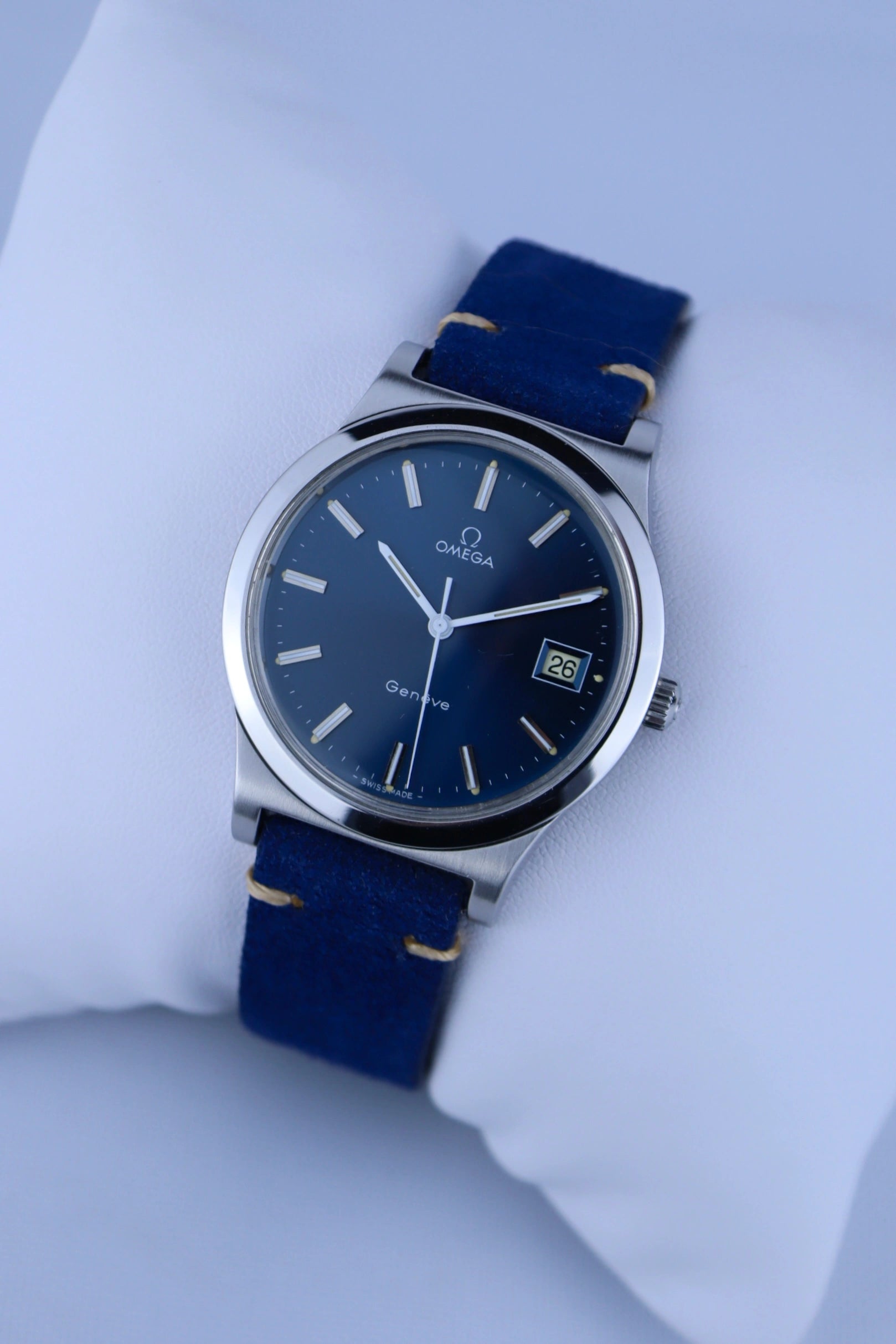 1974 Omega Geneve Blue Dial 136.0102 cal. 1030