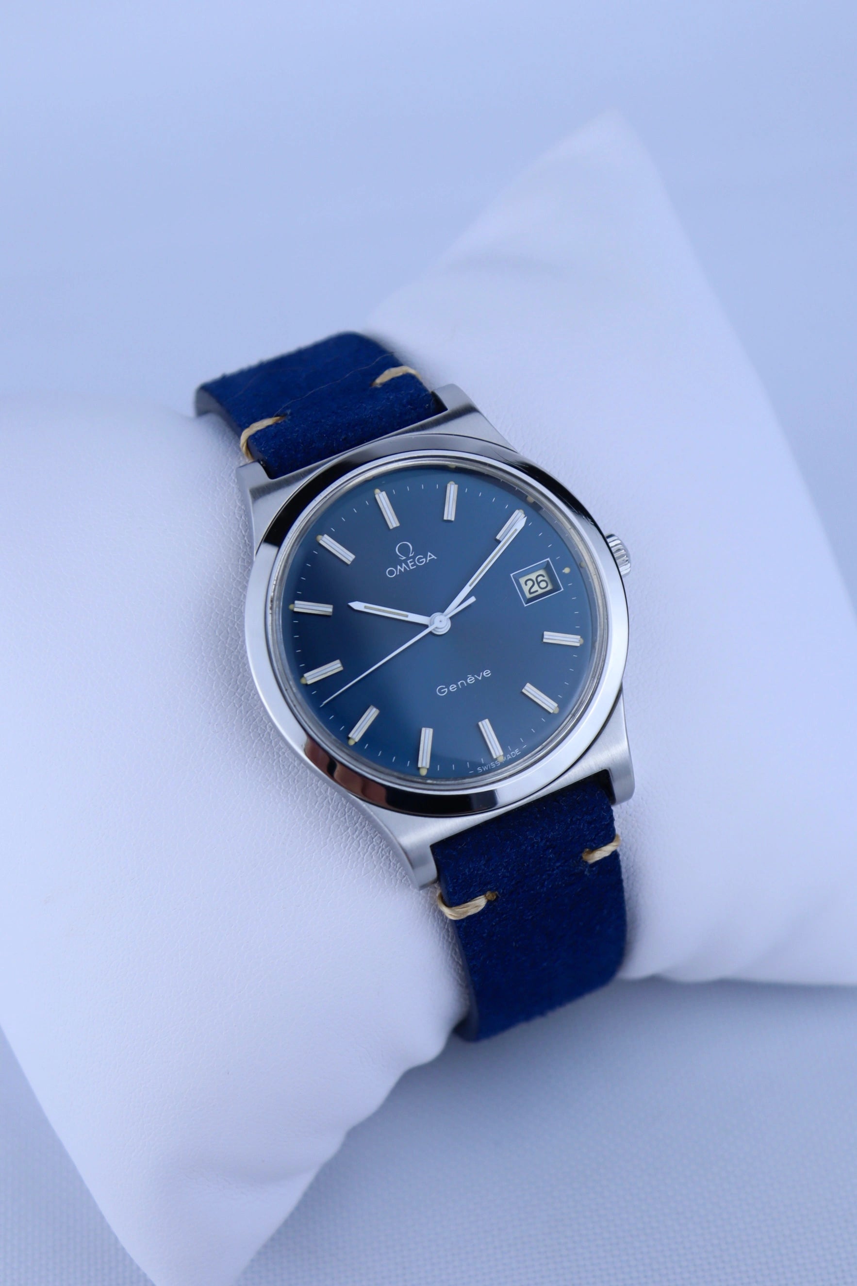 1974 Omega Geneve Blue Dial 136.0102 cal. 1030