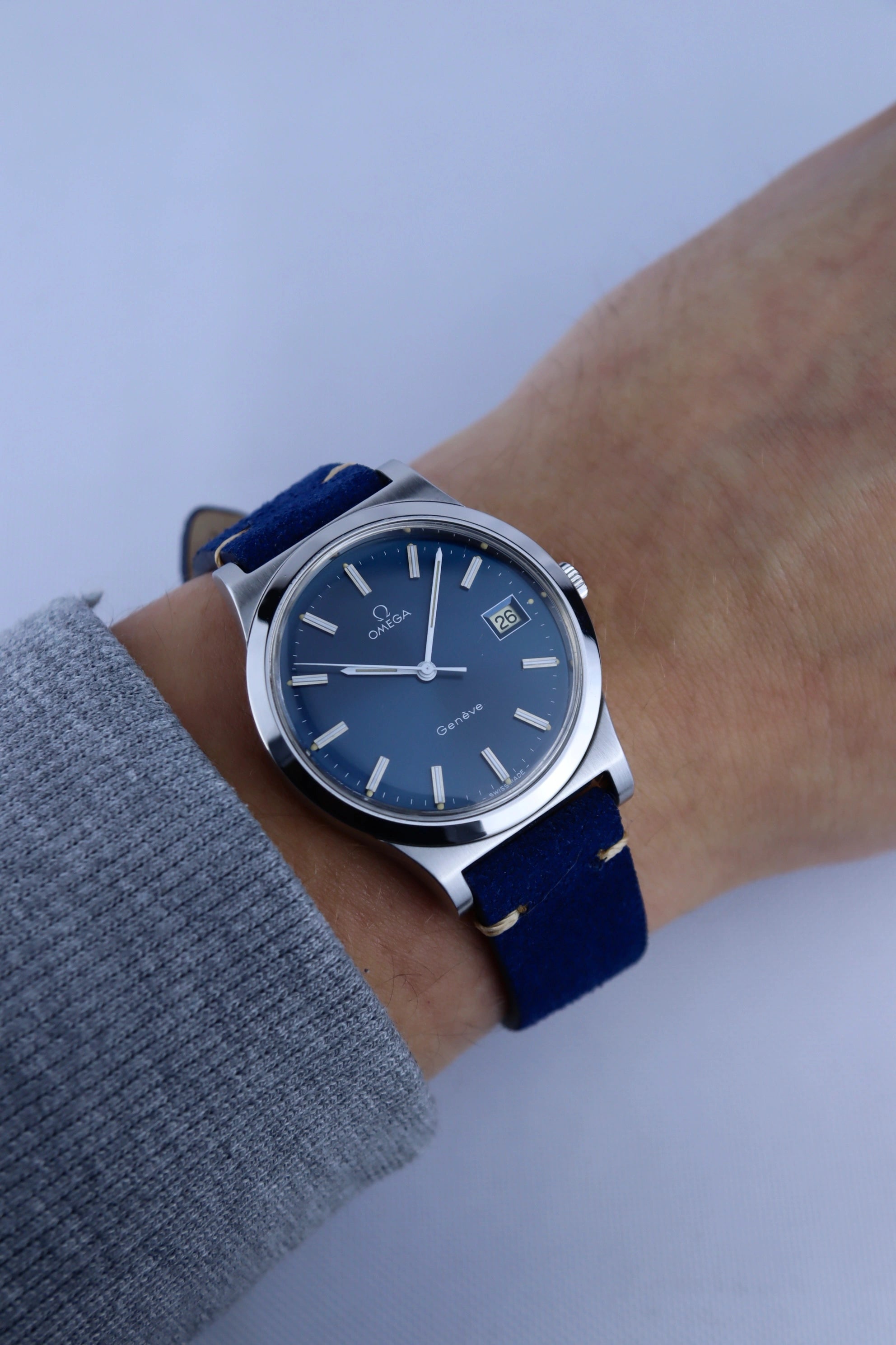 1974 Omega Geneve Blue Dial 136.0102 cal. 1030