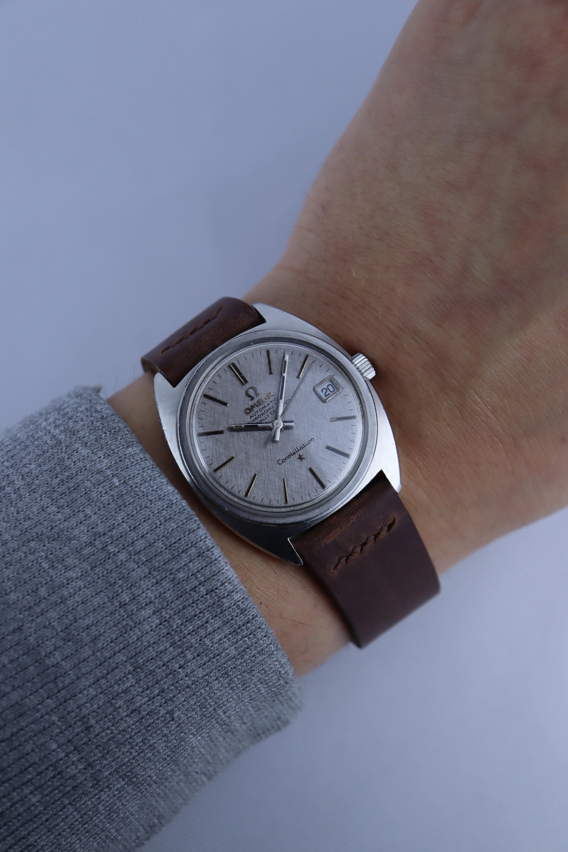 1969 Omega Constellation C-shaped Linen Dial 168.017