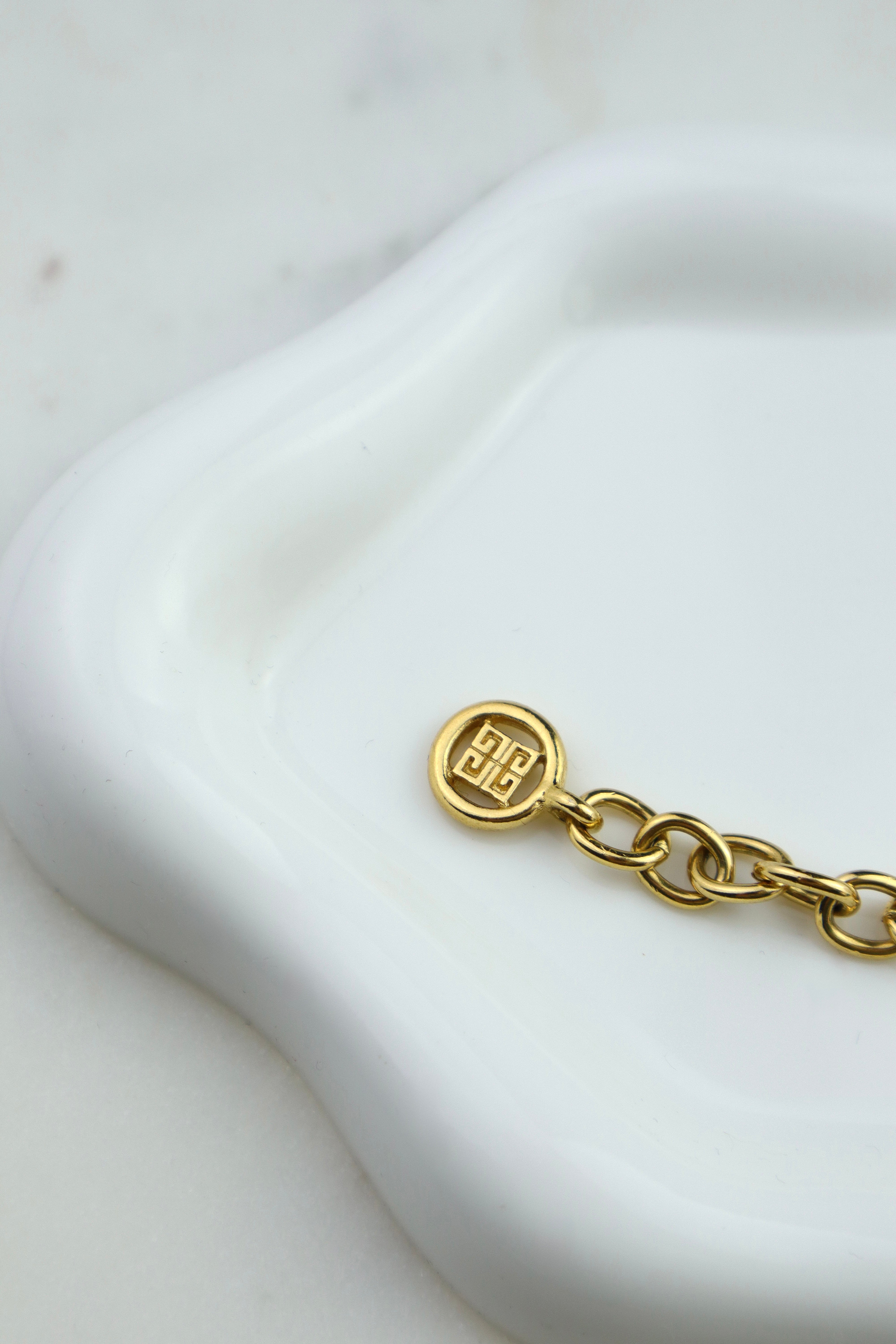 Givenchy - bransoletka vintage złote ogniwa