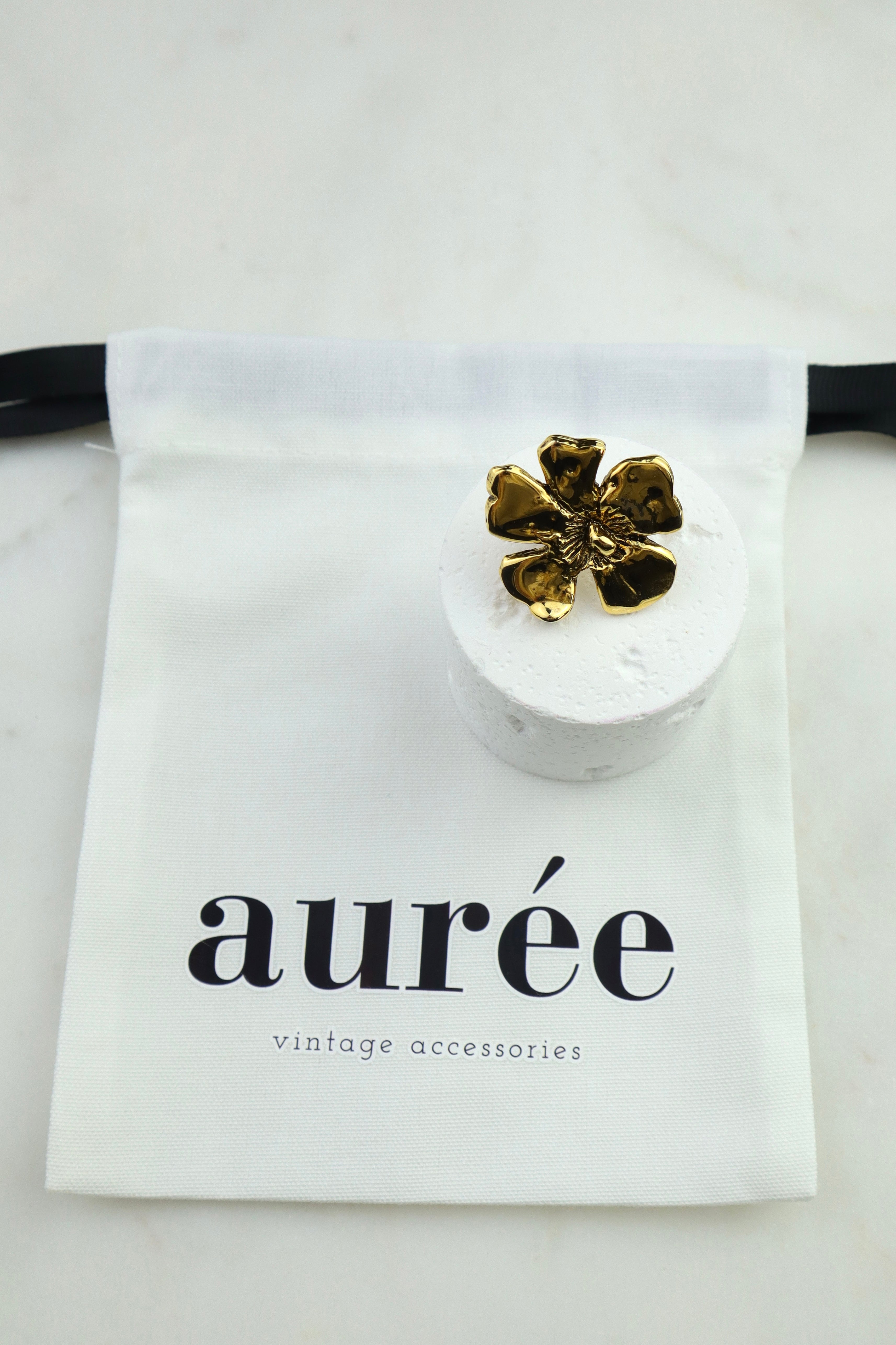 Kenzo - vintage pin / broszka kwiat