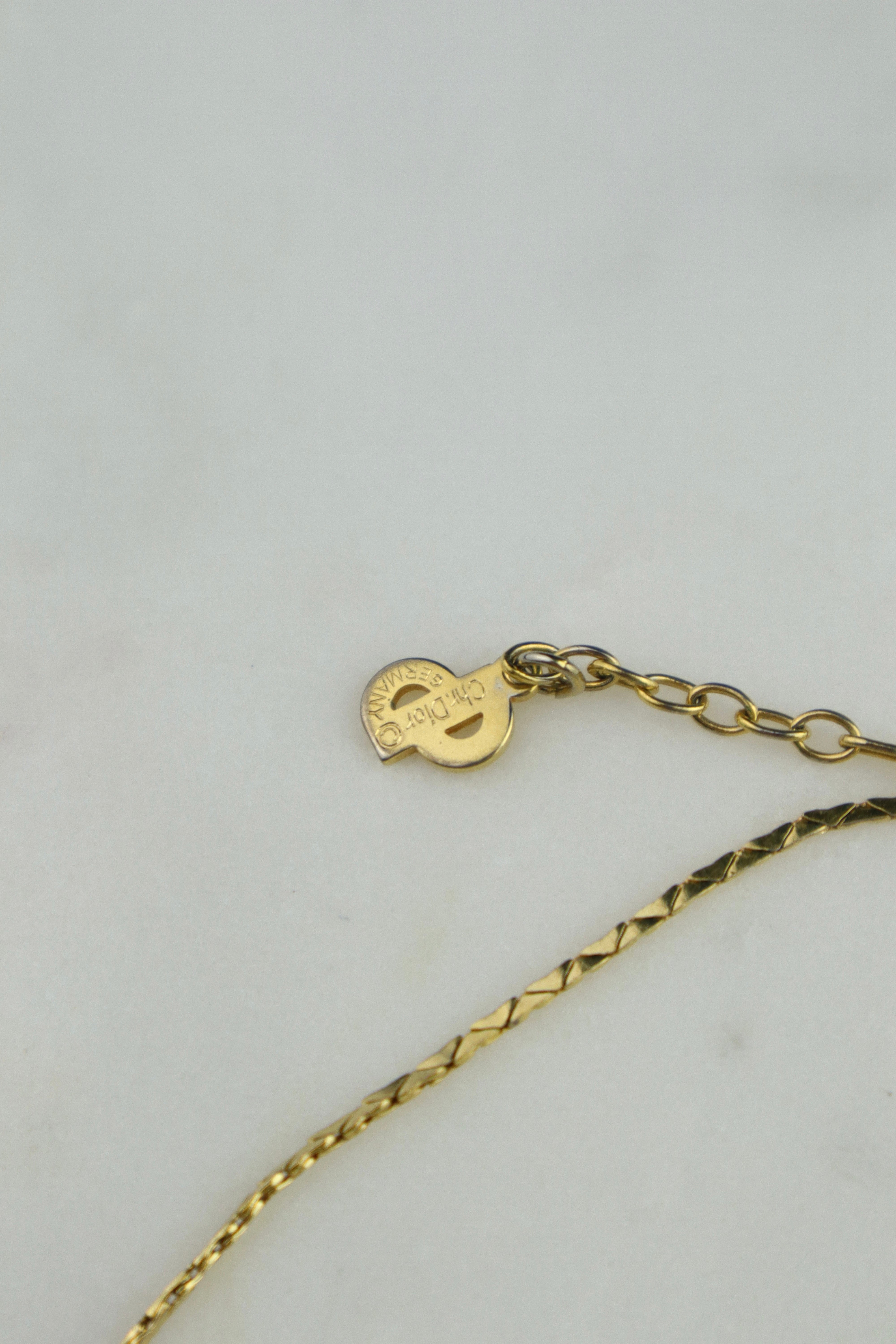 Christian Dior - naszyjnik vintage z medalionem